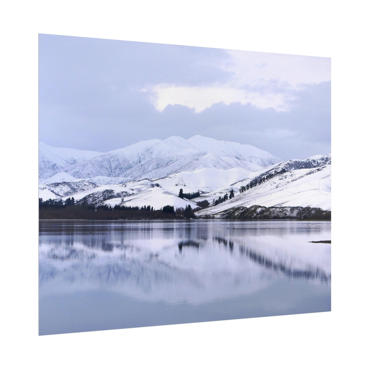 Lake Opuha: Winter Photo as Poster