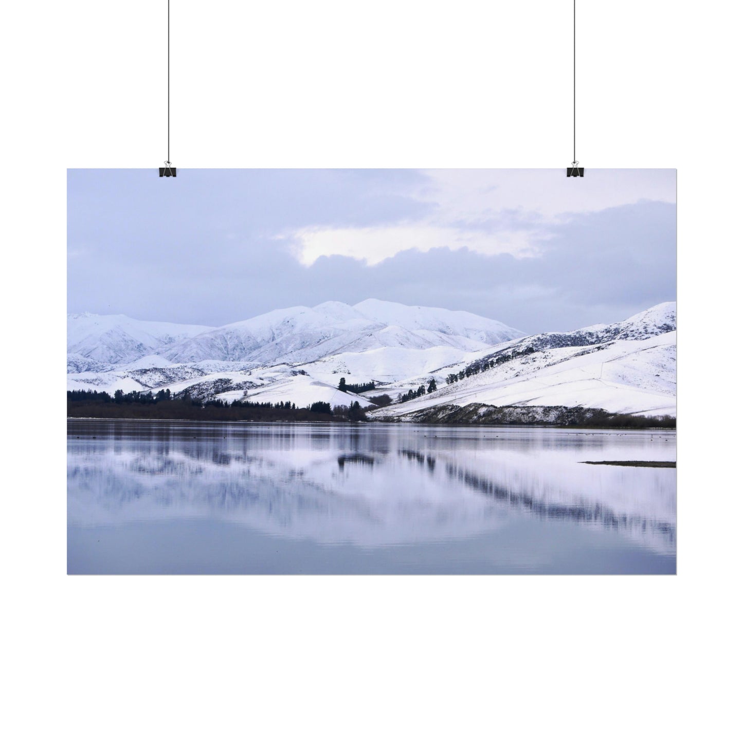 Lake Opuha: Winter Photo as Poster