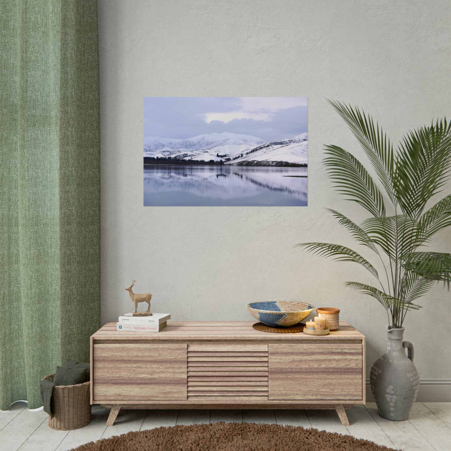 Lake Opuha: Winter Photo as Poster