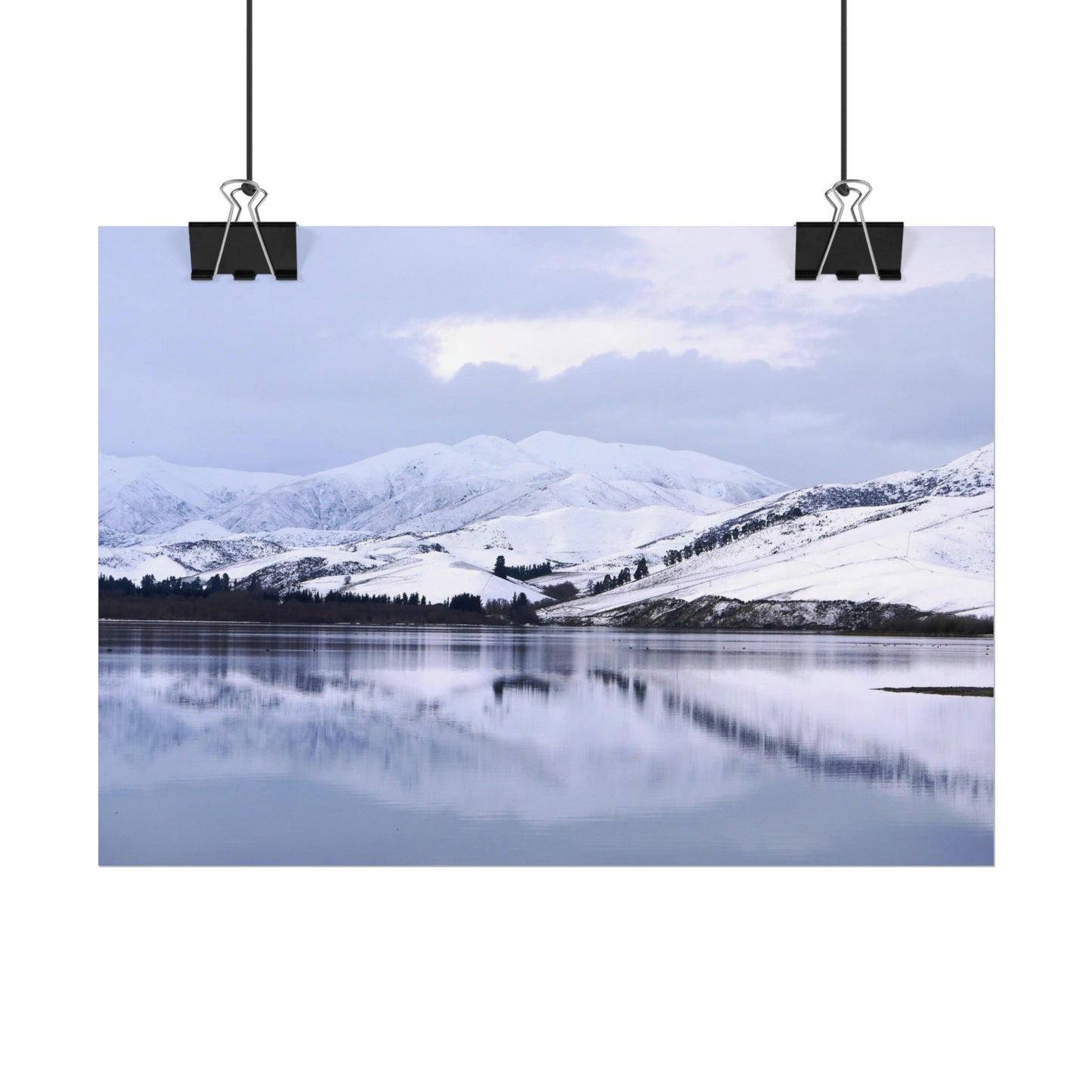 Lake Opuha: Winter Photo as Poster