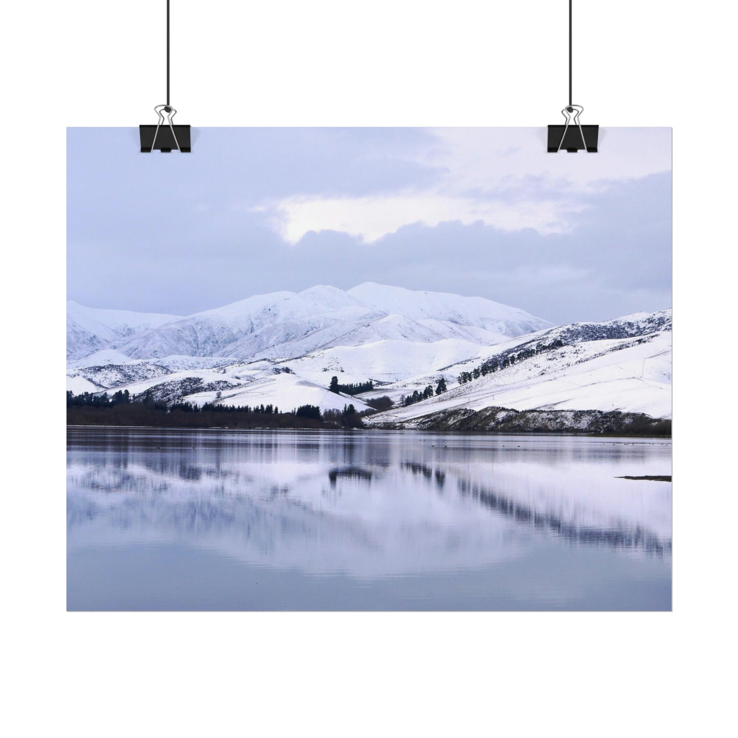 Lake Opuha: Winter Photo as Poster