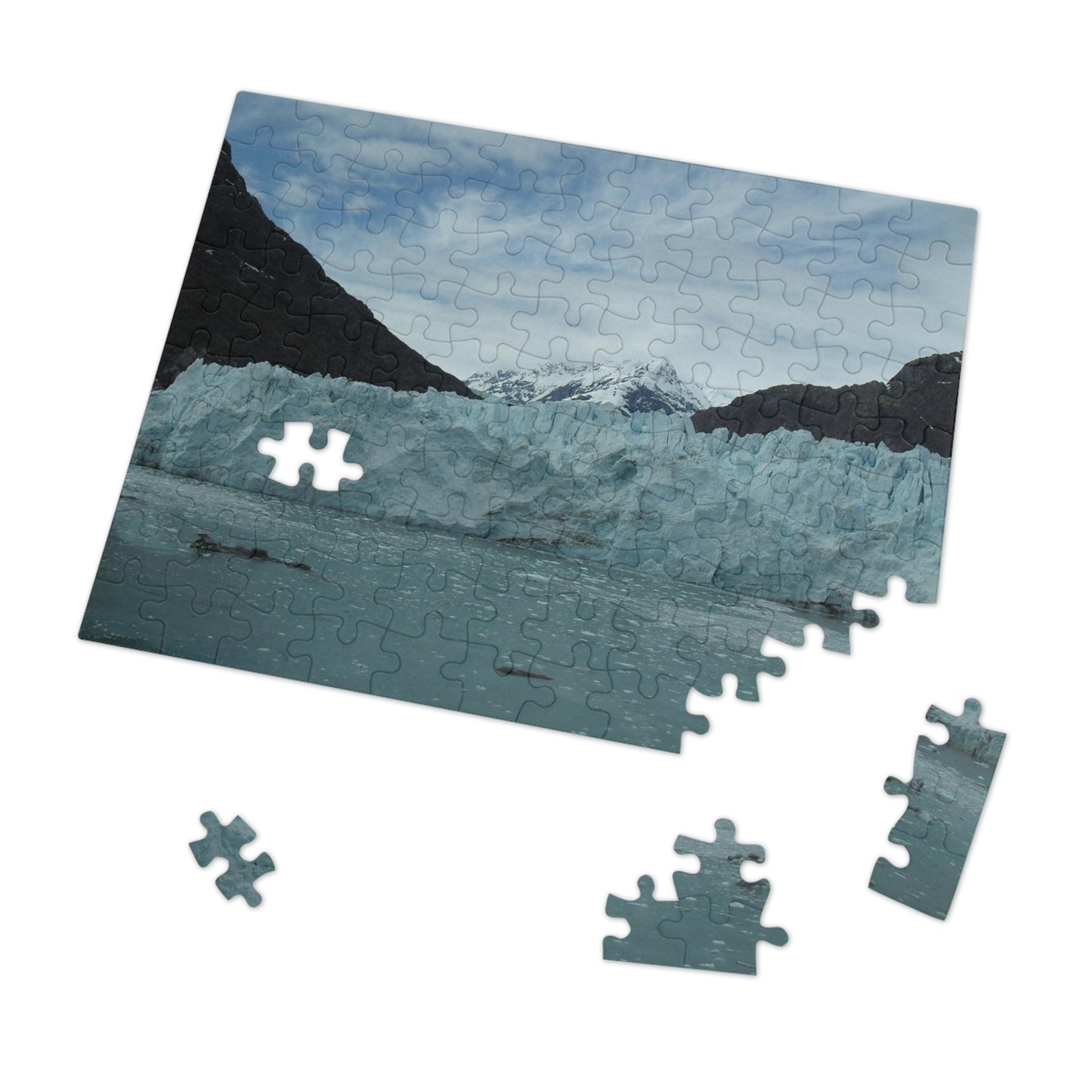 Glacier Photo on Jigsaw (110, 252, 500,1000-Piece)