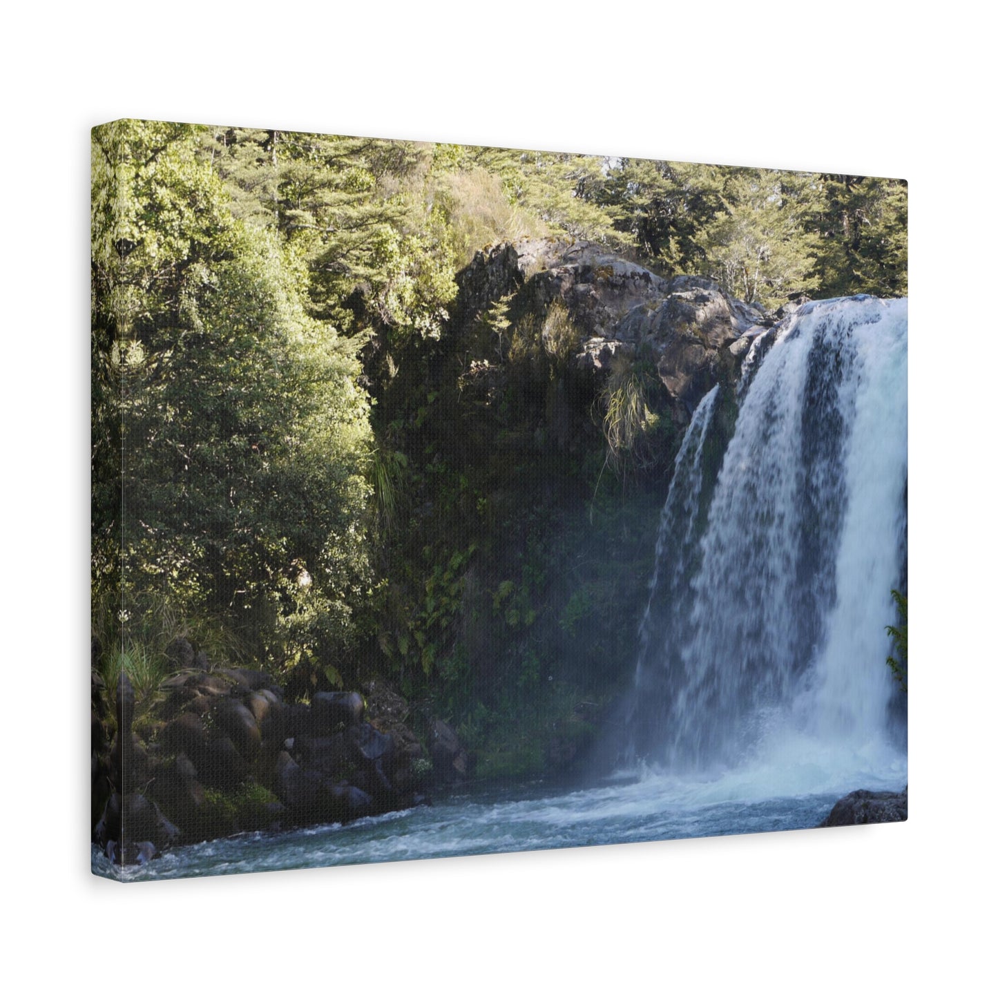 Gollums Pool (Tawhai Falls) Photo on Canvas .