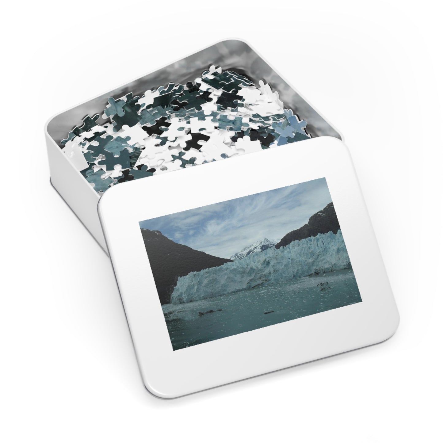 Glacier Photo on Jigsaw (110, 252, 500,1000-Piece)