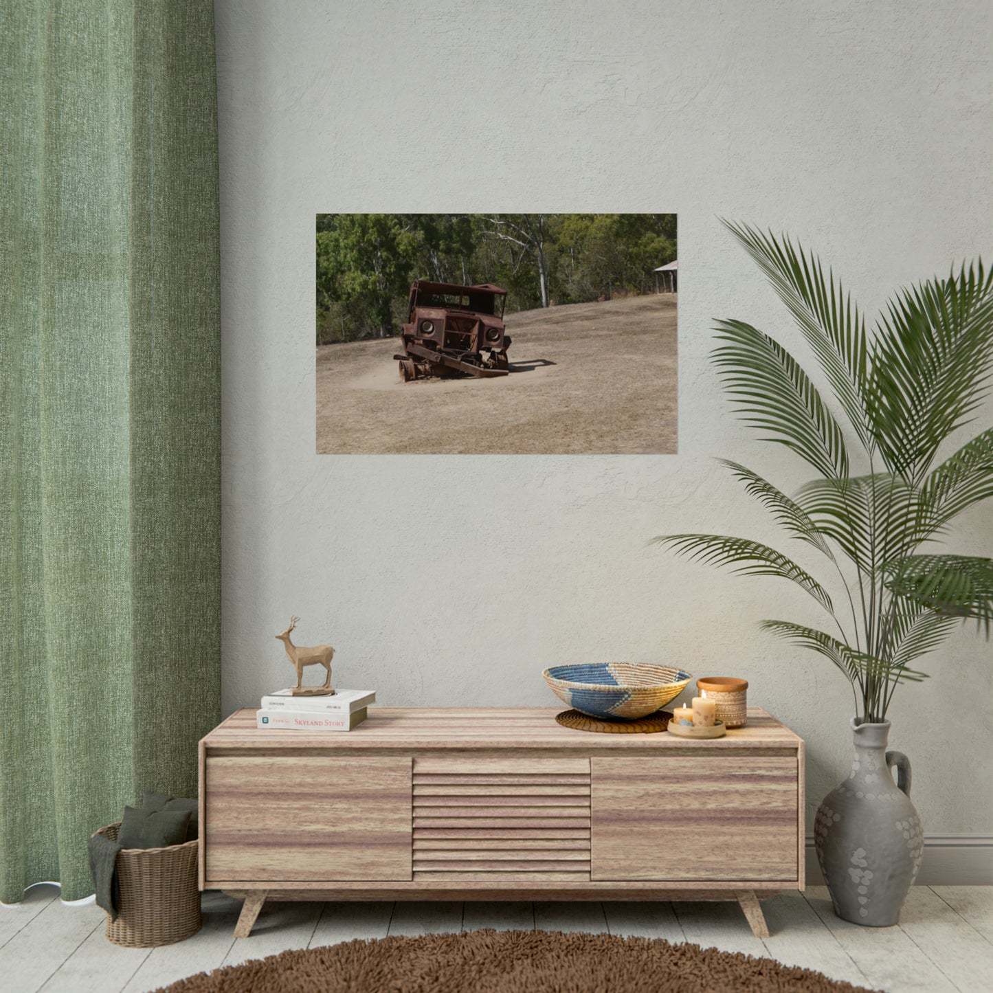 Abandoned Vintage Farm Truck. Photo as Poster,