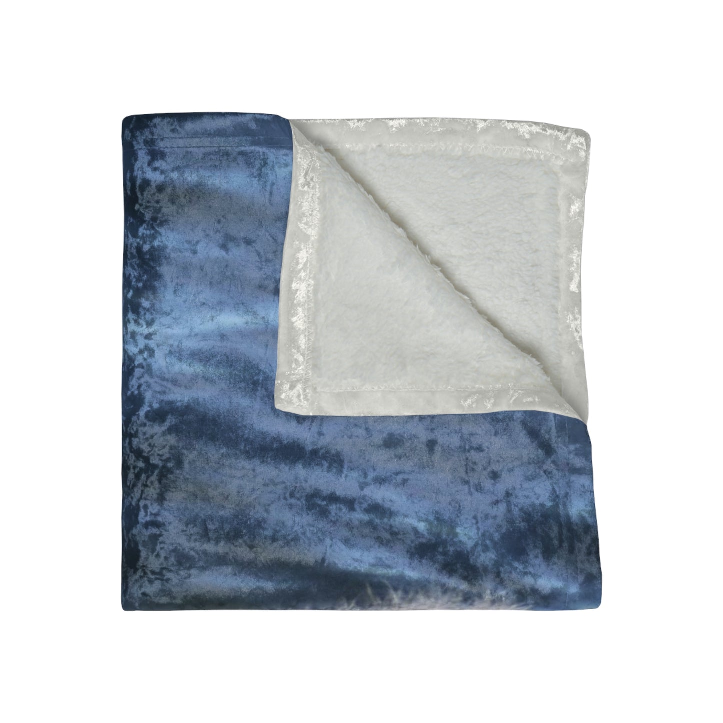 Crushed Velvet Blanket: Cygnet Print - 36x24 Vertical