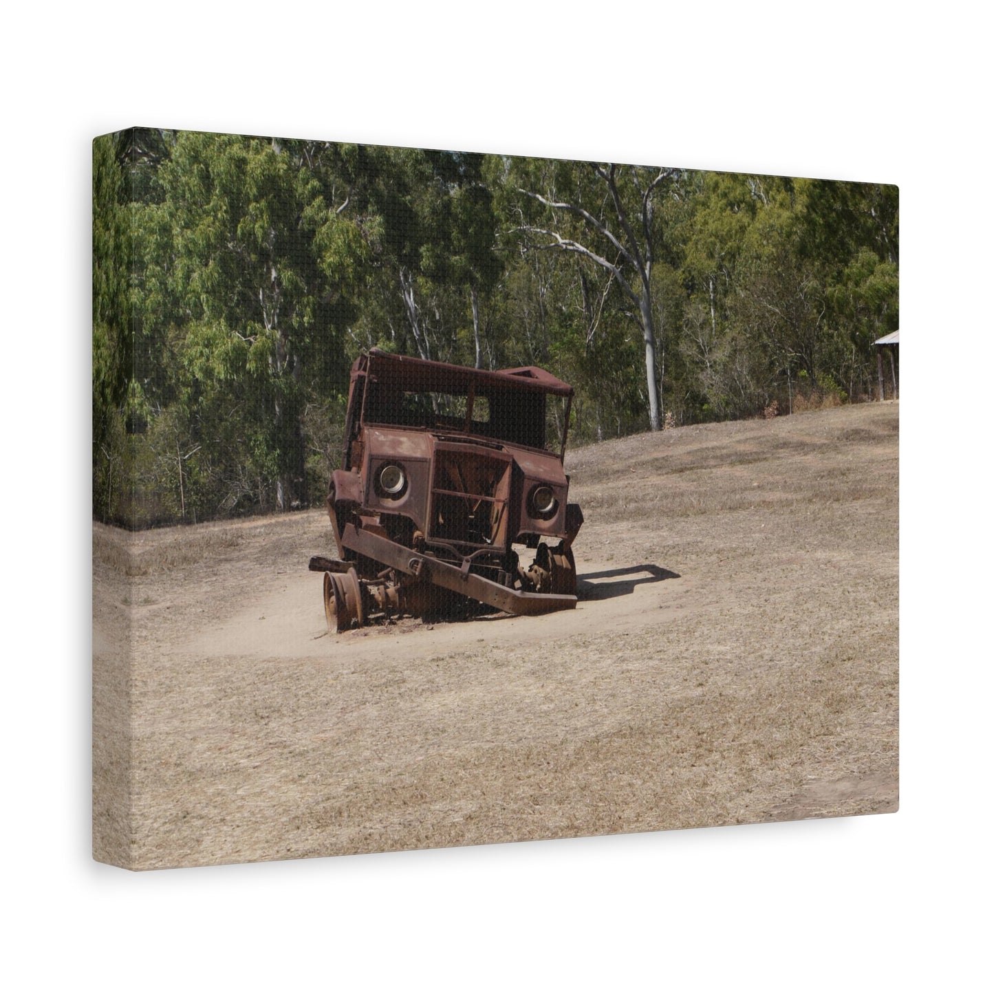 Derelict Truck: Photo on Canvas