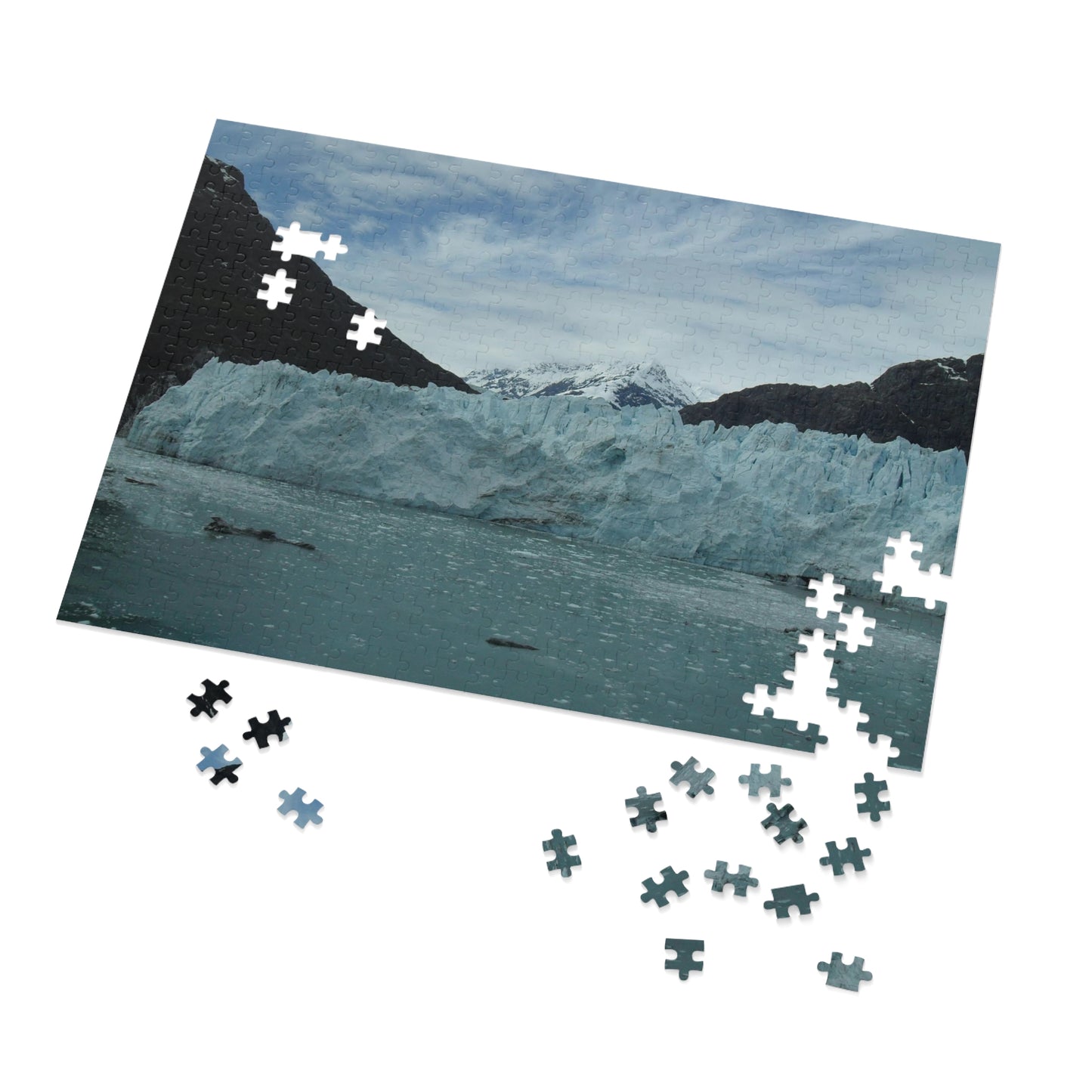 Glacier Photo on Jigsaw (110, 252, 500,1000-Piece)