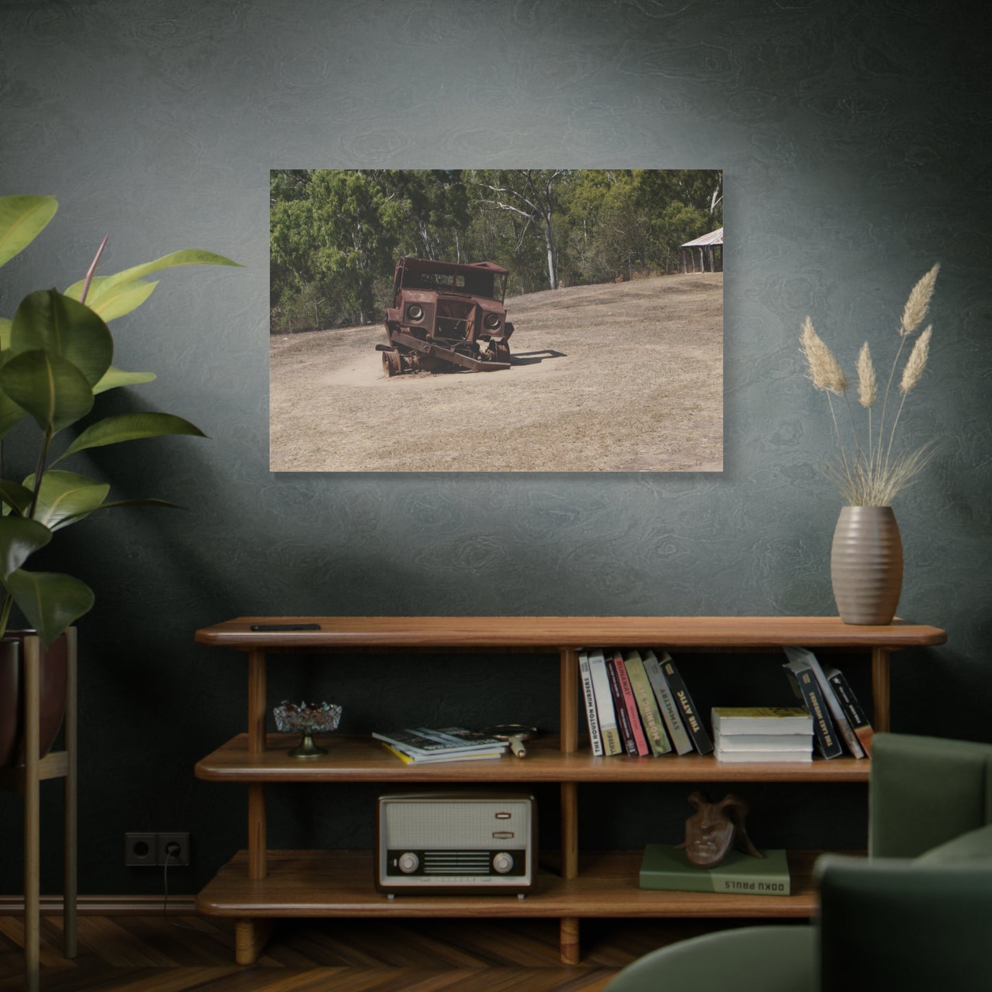 Derelict Truck: Photo on Canvas