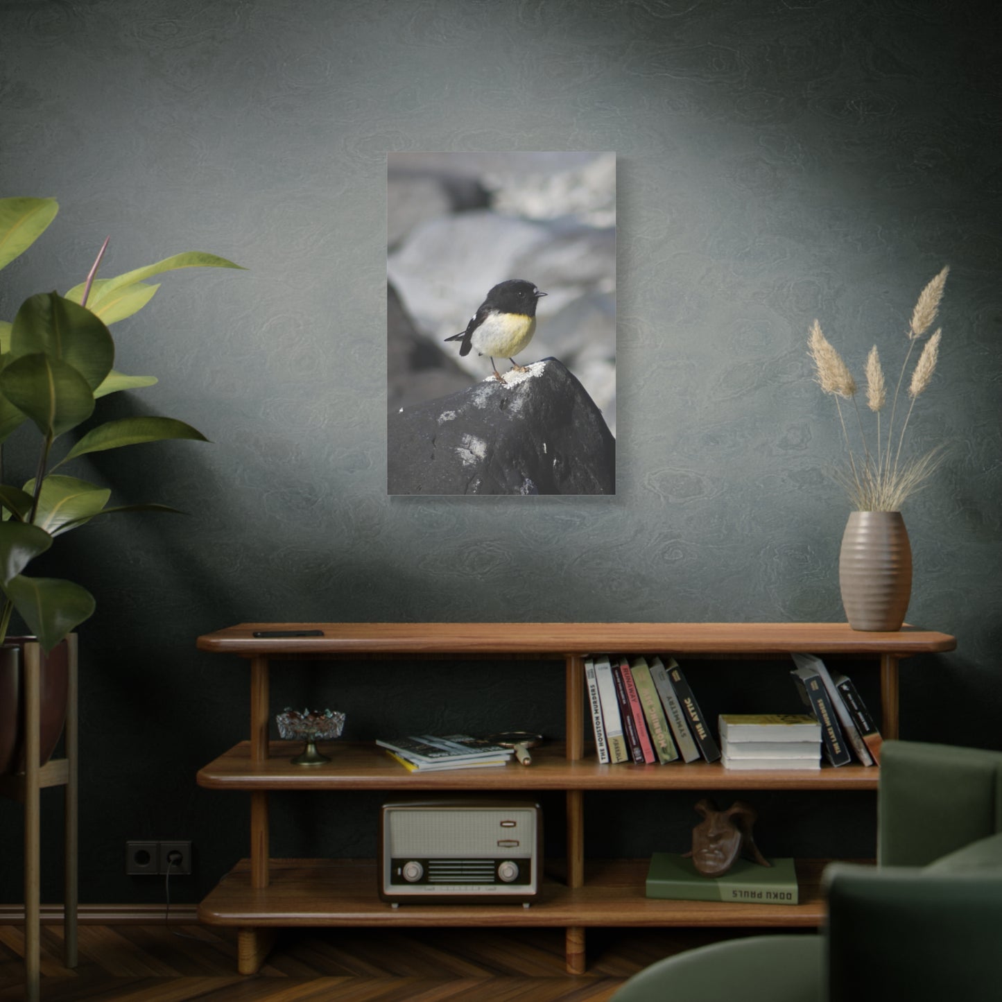 Portrait of Tomtit; Photo on Canvas