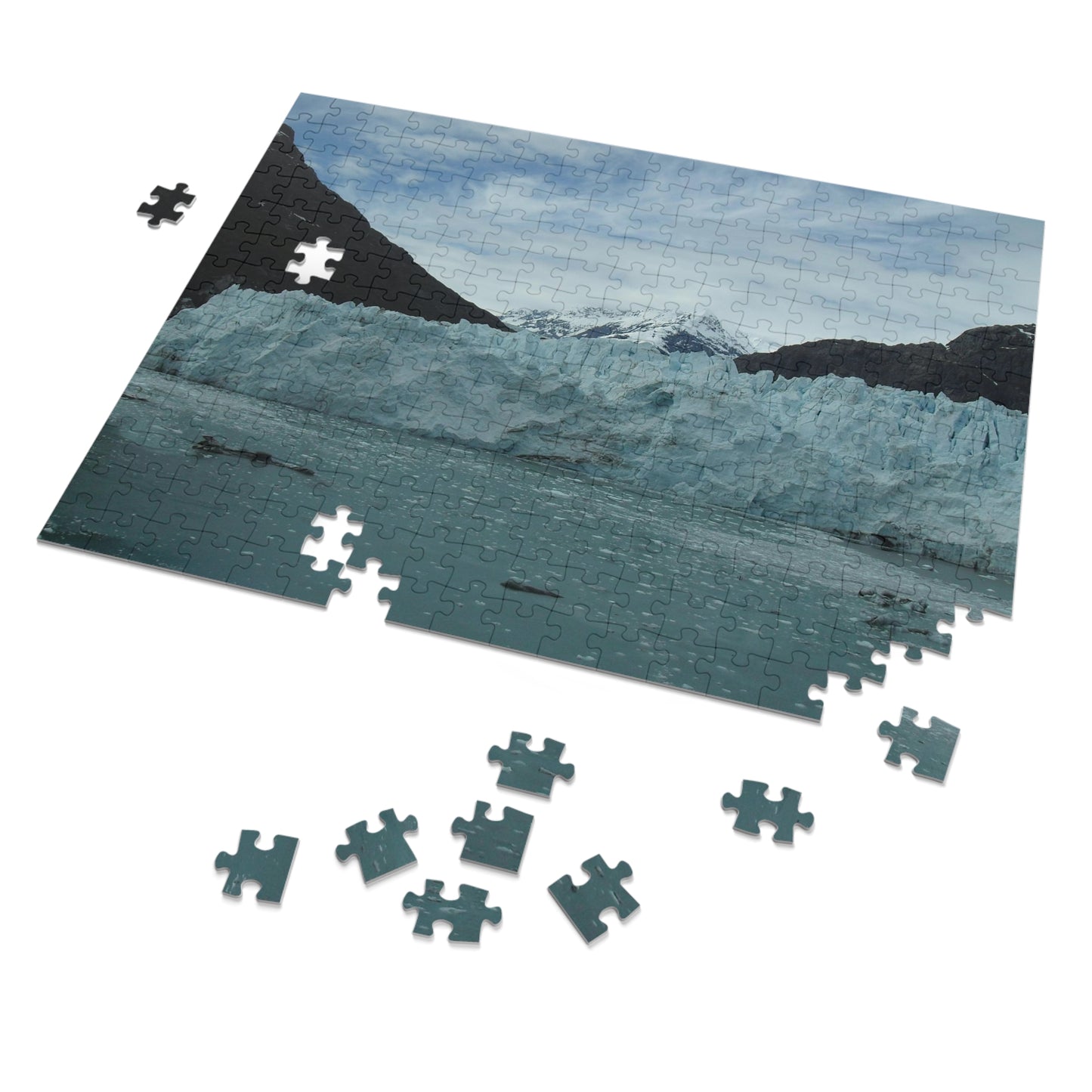 Glacier Photo on Jigsaw (110, 252, 500,1000-Piece)