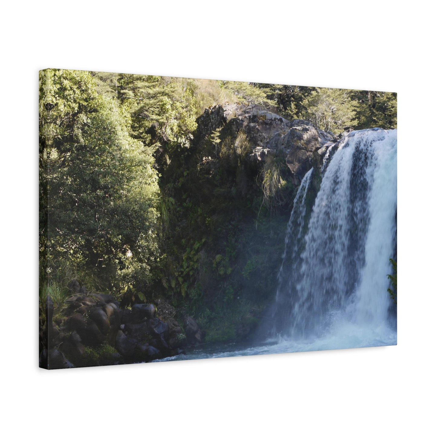 Gollums Pool (Tawhai Falls) Photo on Canvas .