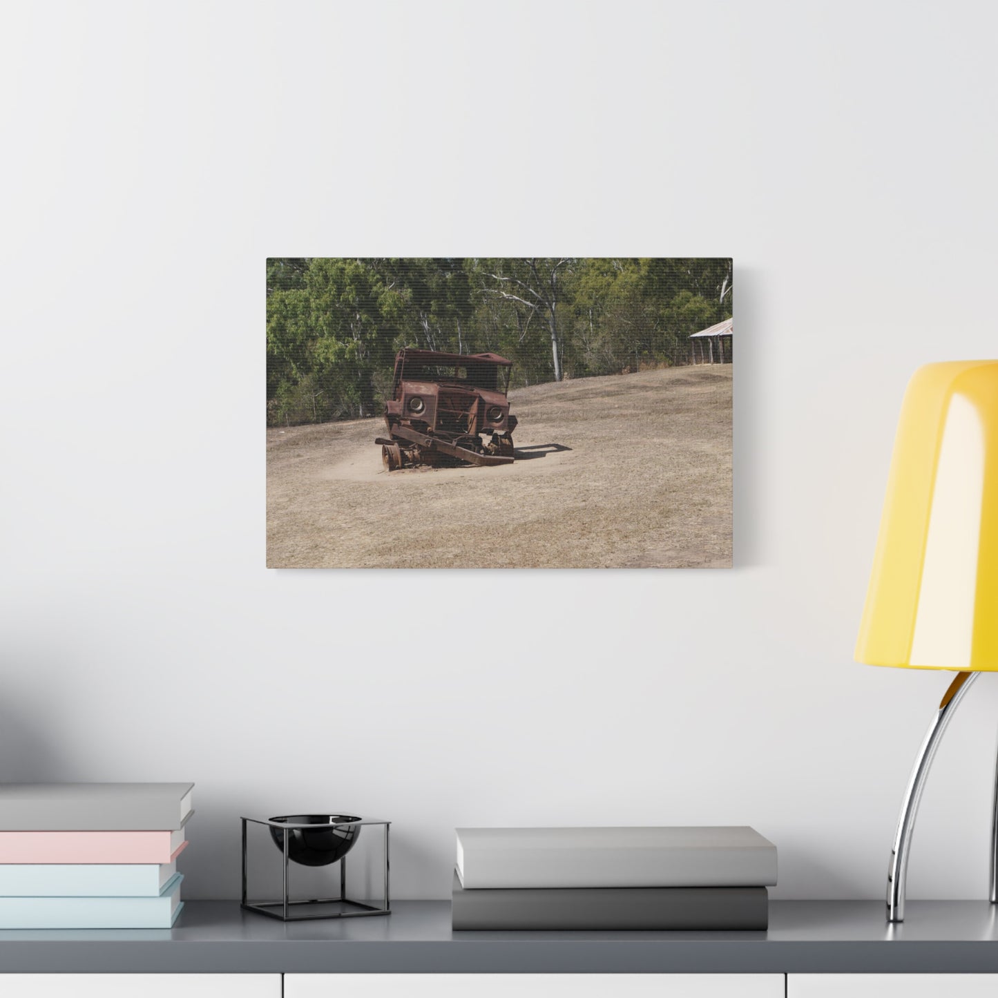 Derelict Truck: Photo on Canvas