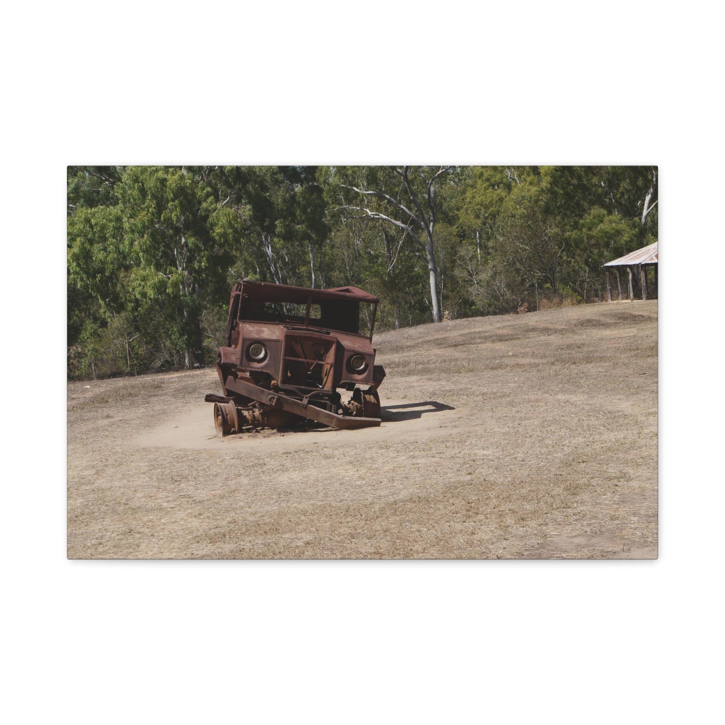 Derelict Truck: Photo on Canvas