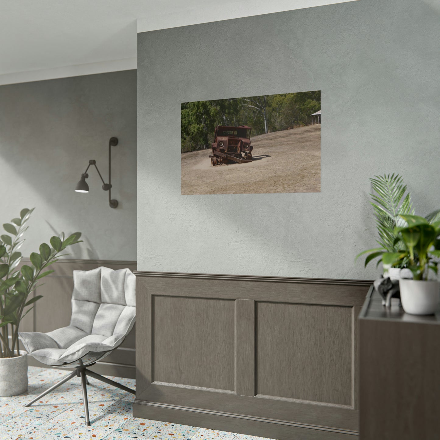 Abandoned Vintage Farm Truck. Photo as Poster,