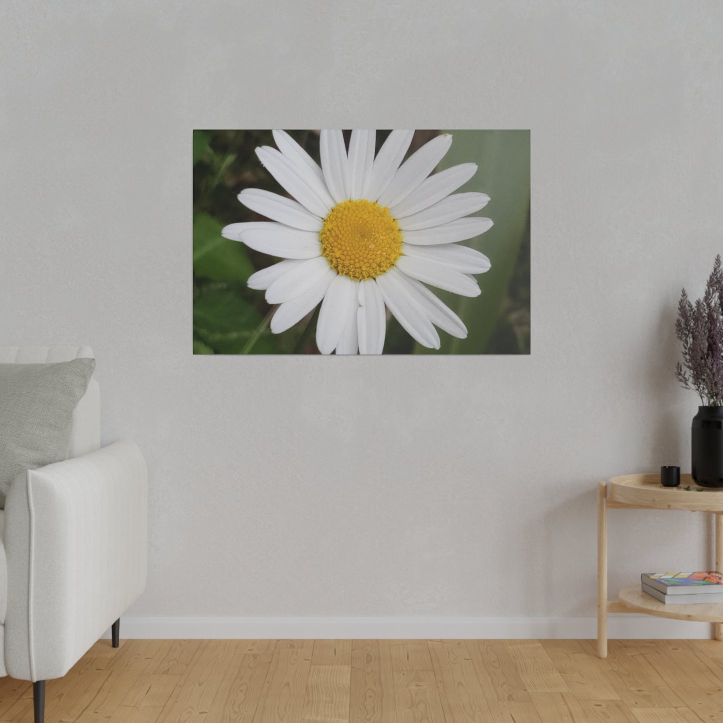 Nature's Perfection: Daisy Photo as Canvas Print