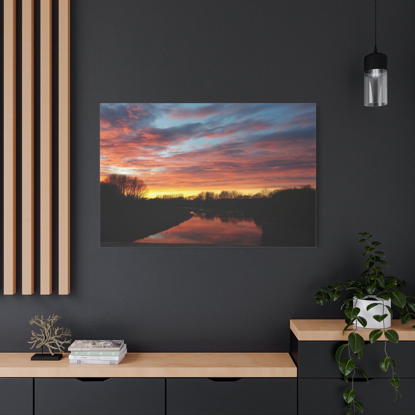 Temuka Sunrise Canvas Print. Original Photo on Canvas.