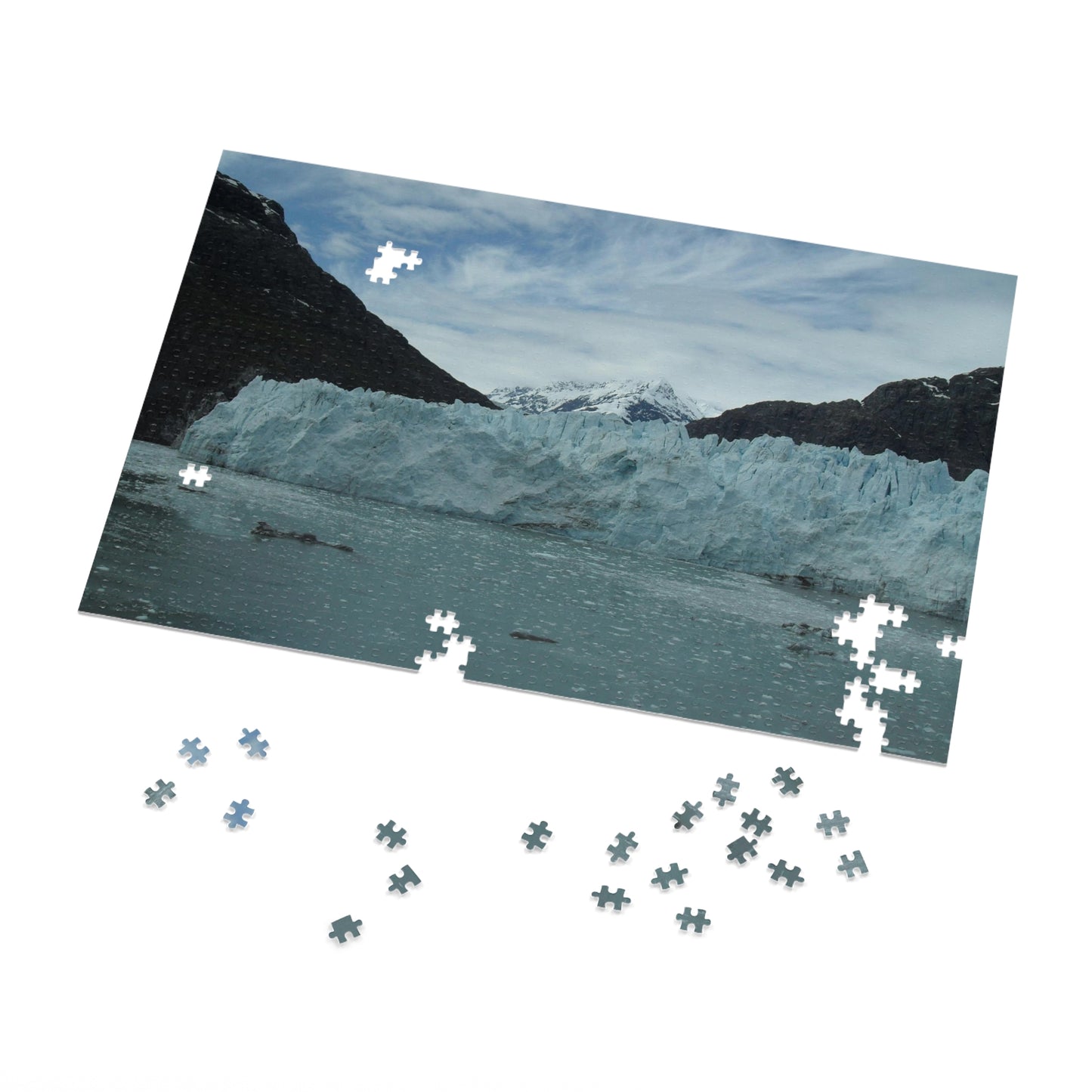 Glacier Photo on Jigsaw (110, 252, 500,1000-Piece)