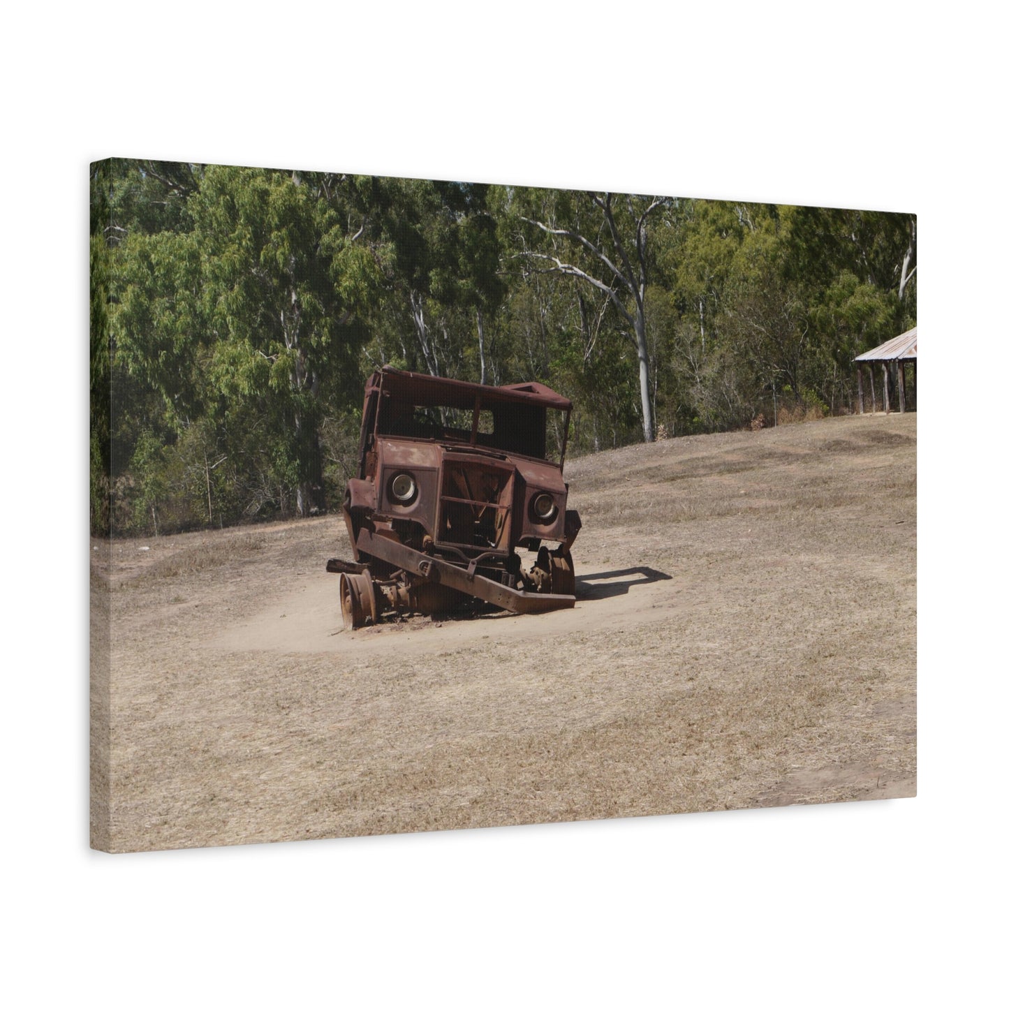 Derelict Truck: Photo on Canvas