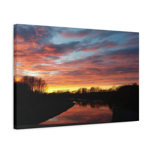 Temuka Sunrise Canvas Print. Original Photo on Canvas.