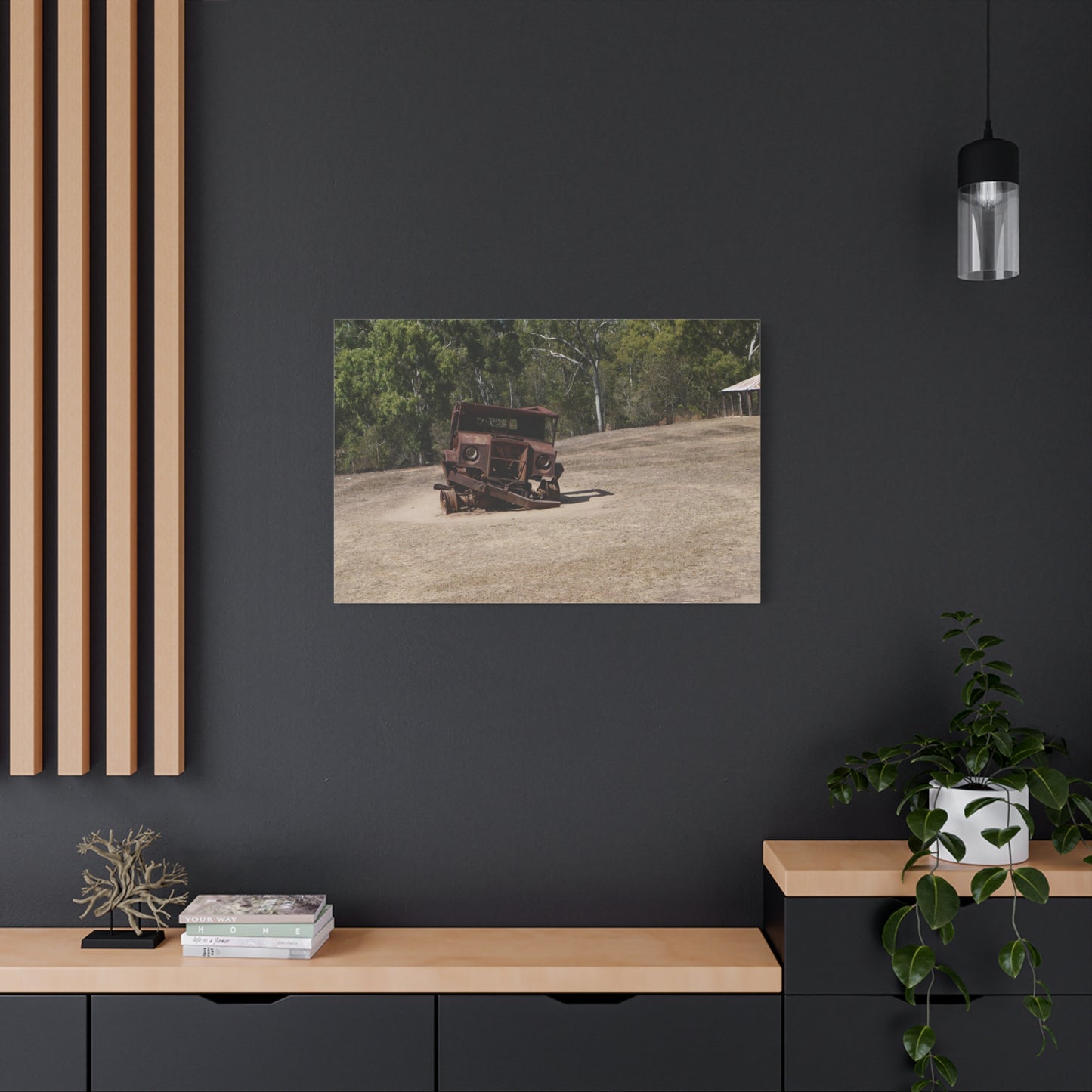 Derelict Truck: Photo on Canvas