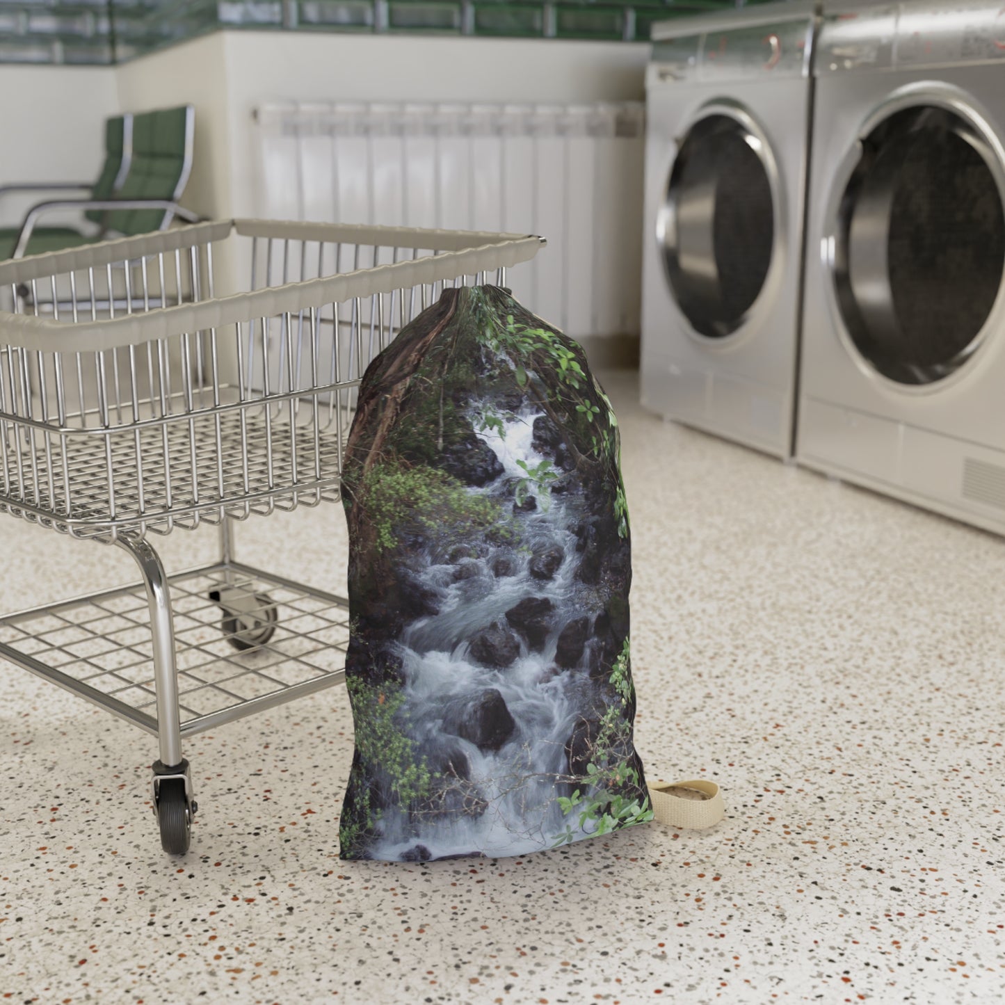 Laundry Bag: Waterfall Print