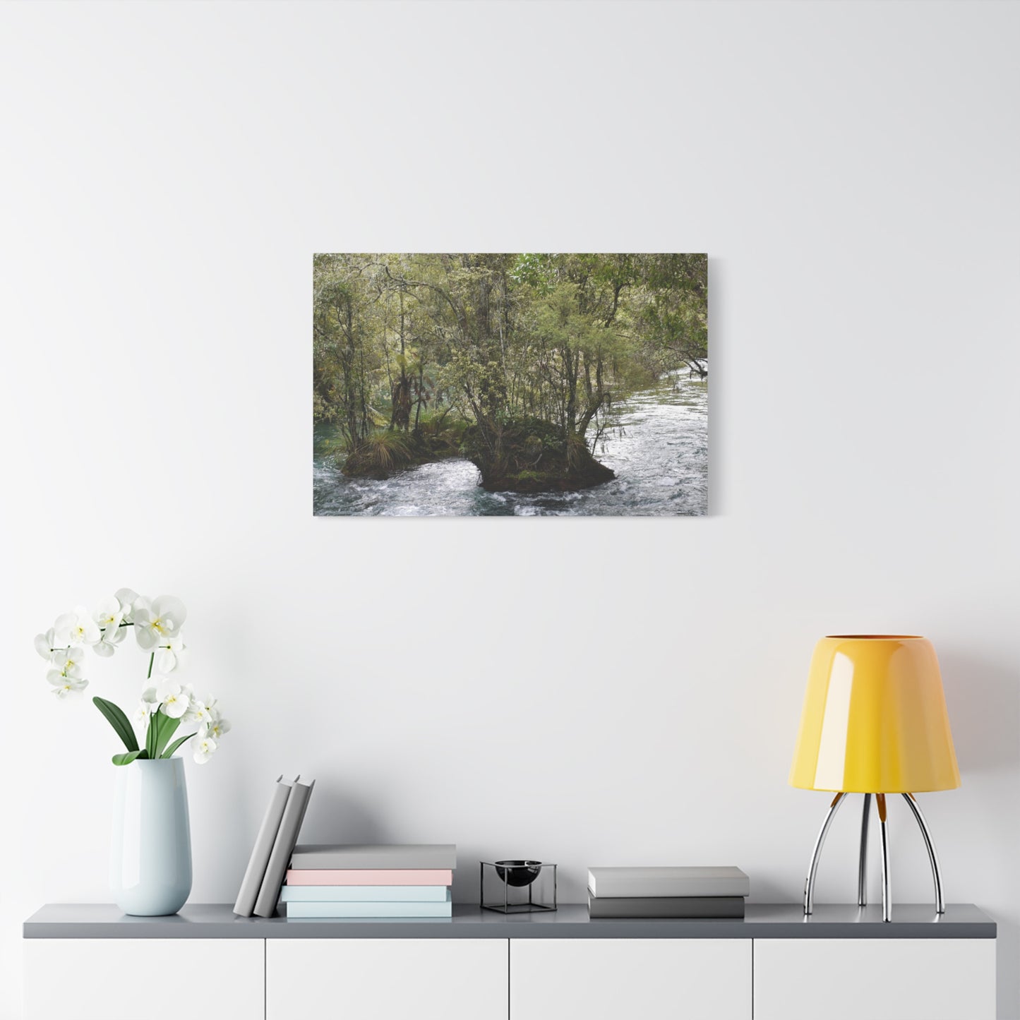 Tarawera River Photo on Canvas.