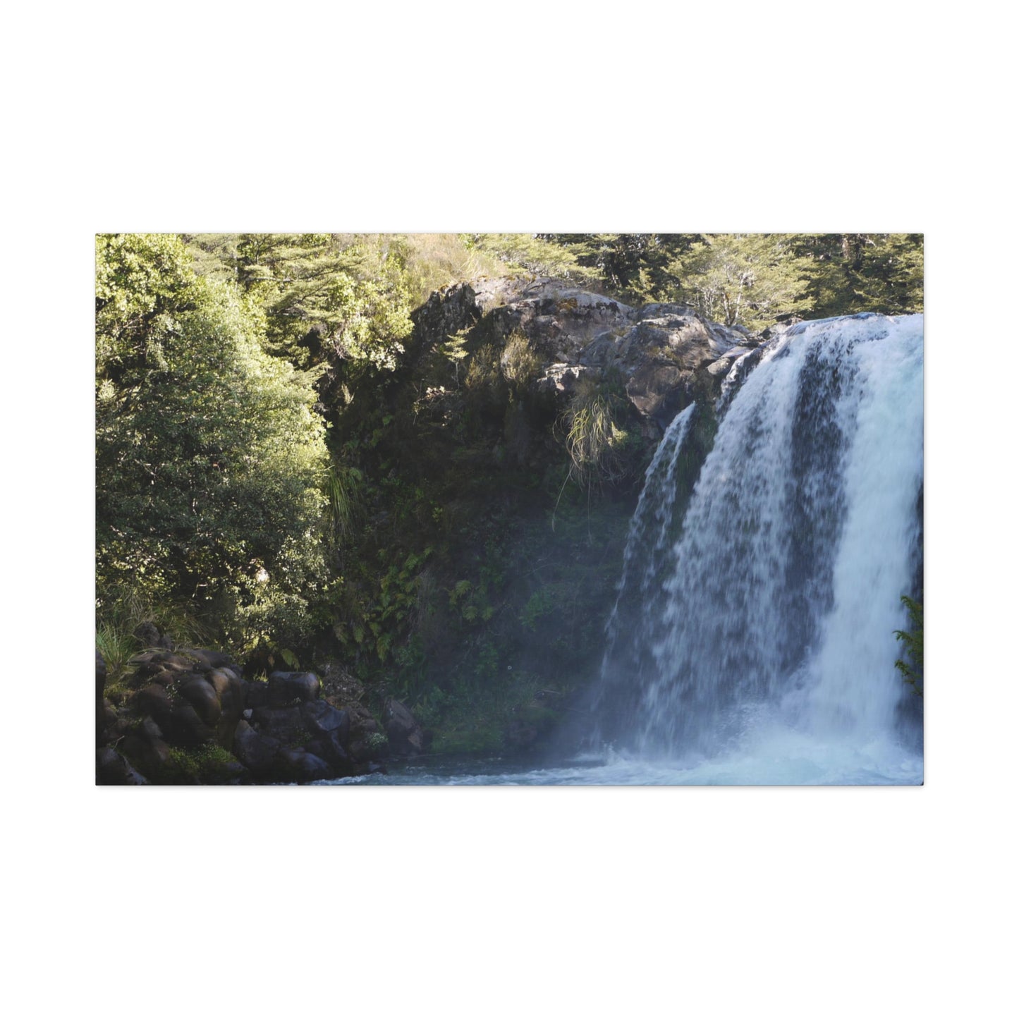 Gollums Pool (Tawhai Falls) Photo on Canvas .