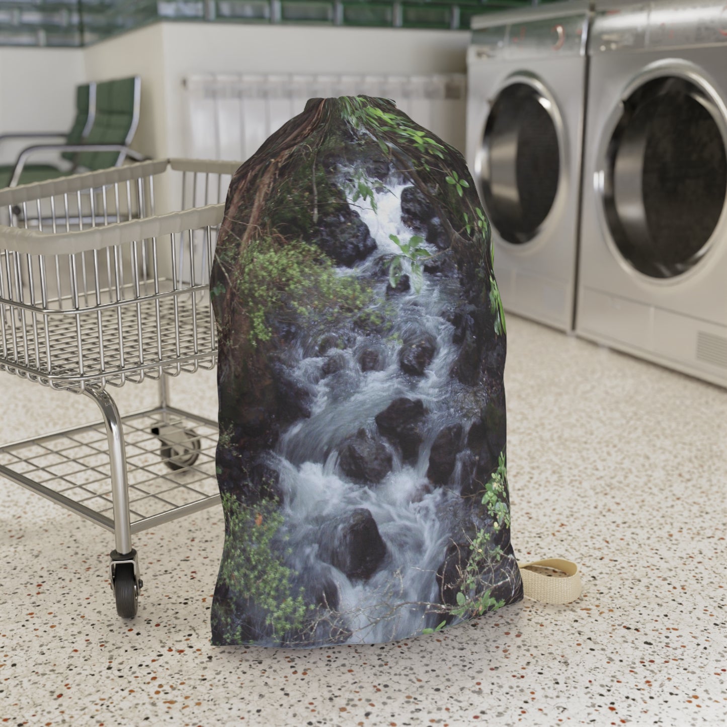 Laundry Bag: Waterfall Print