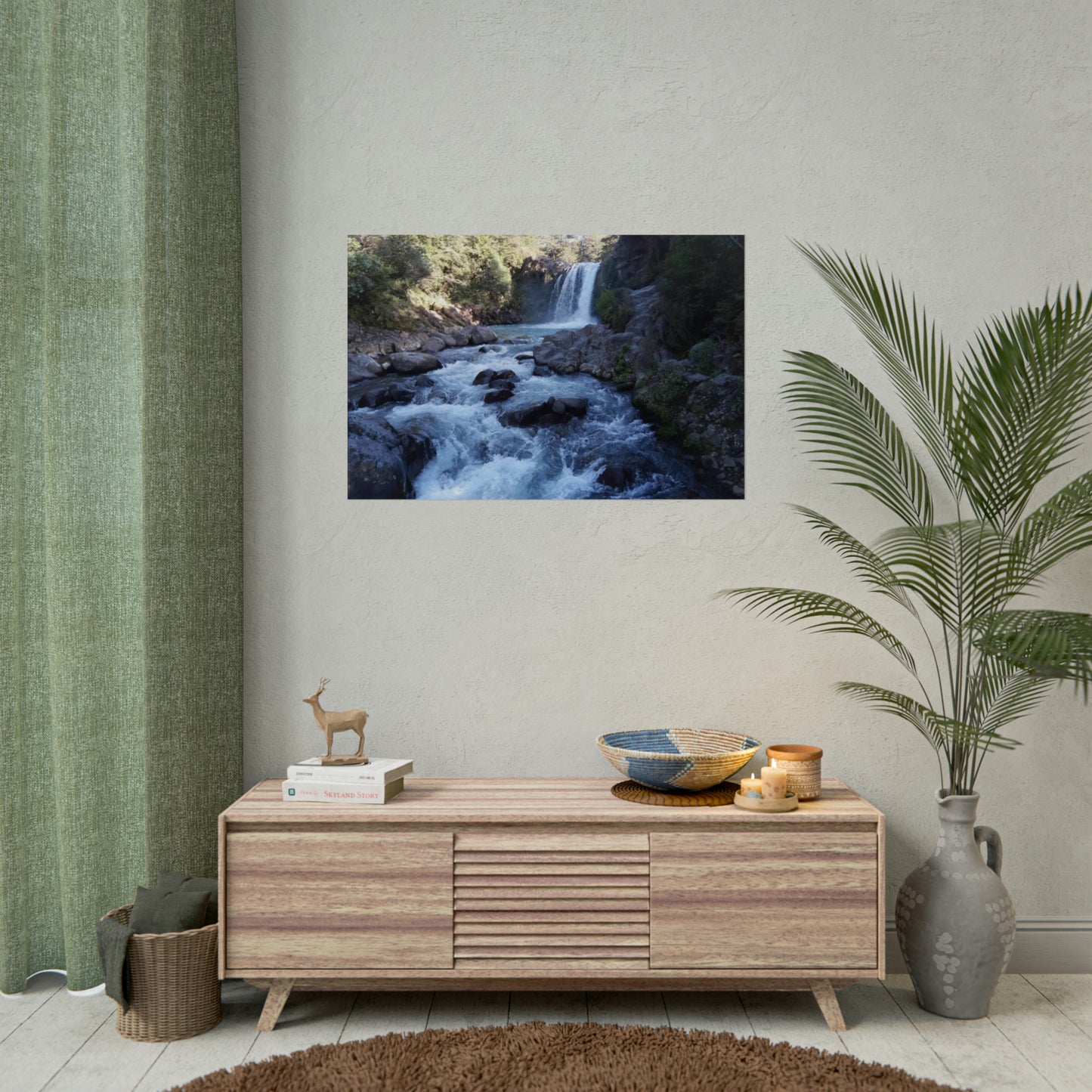 Tawhia Falls as Poster Print Gollums Pool: