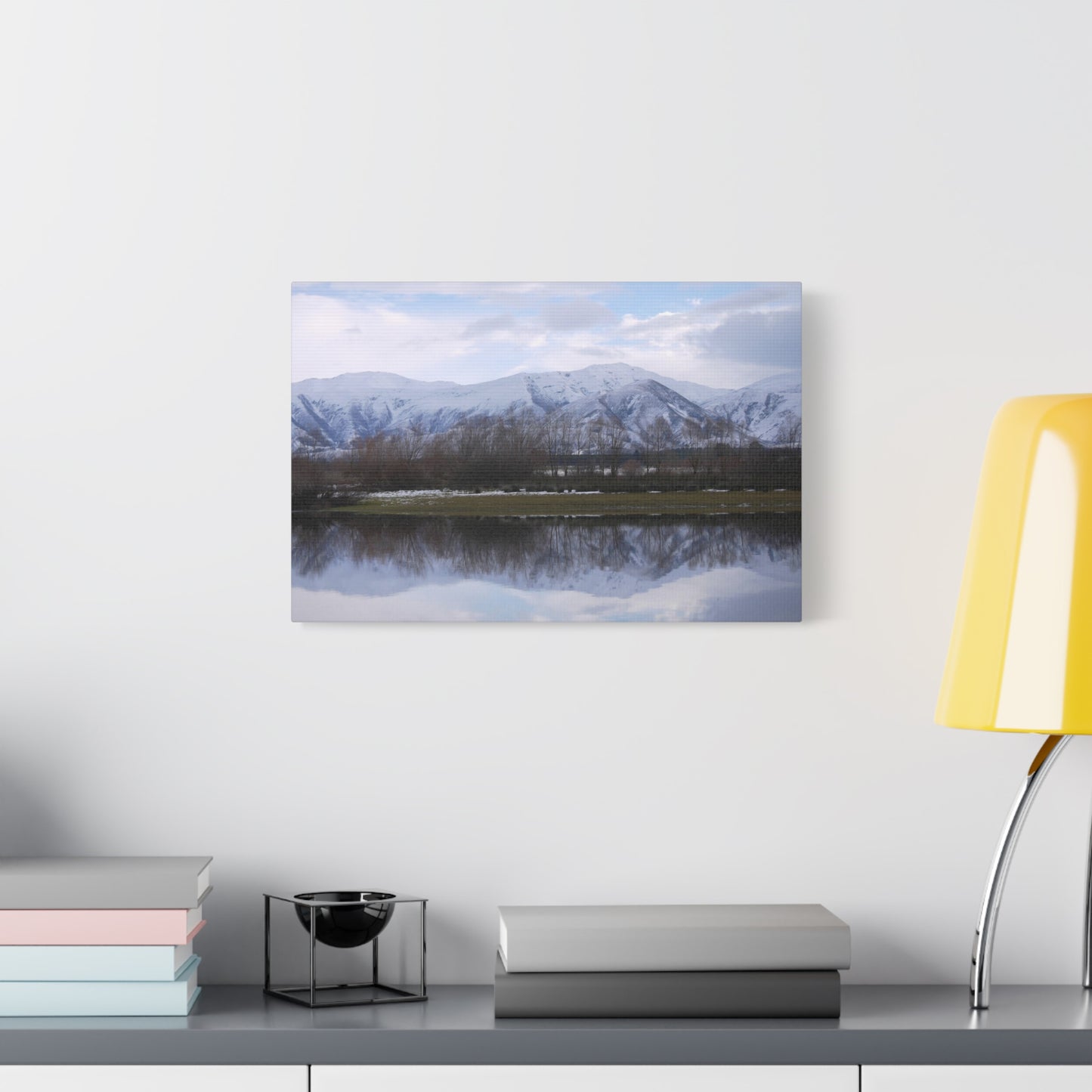 Lake Opuha Spring Thaw Photo on Canvas.