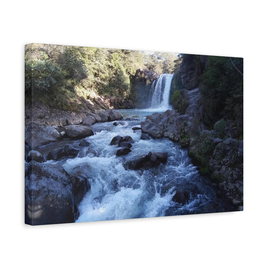 Tawhai Falls Gollums Pool Photo on Canvas.