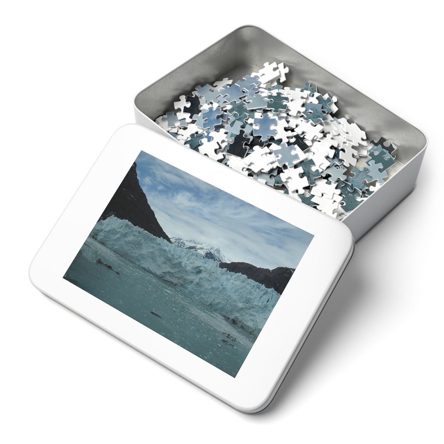 Glacier Photo on Jigsaw (110, 252, 500,1000-Piece)