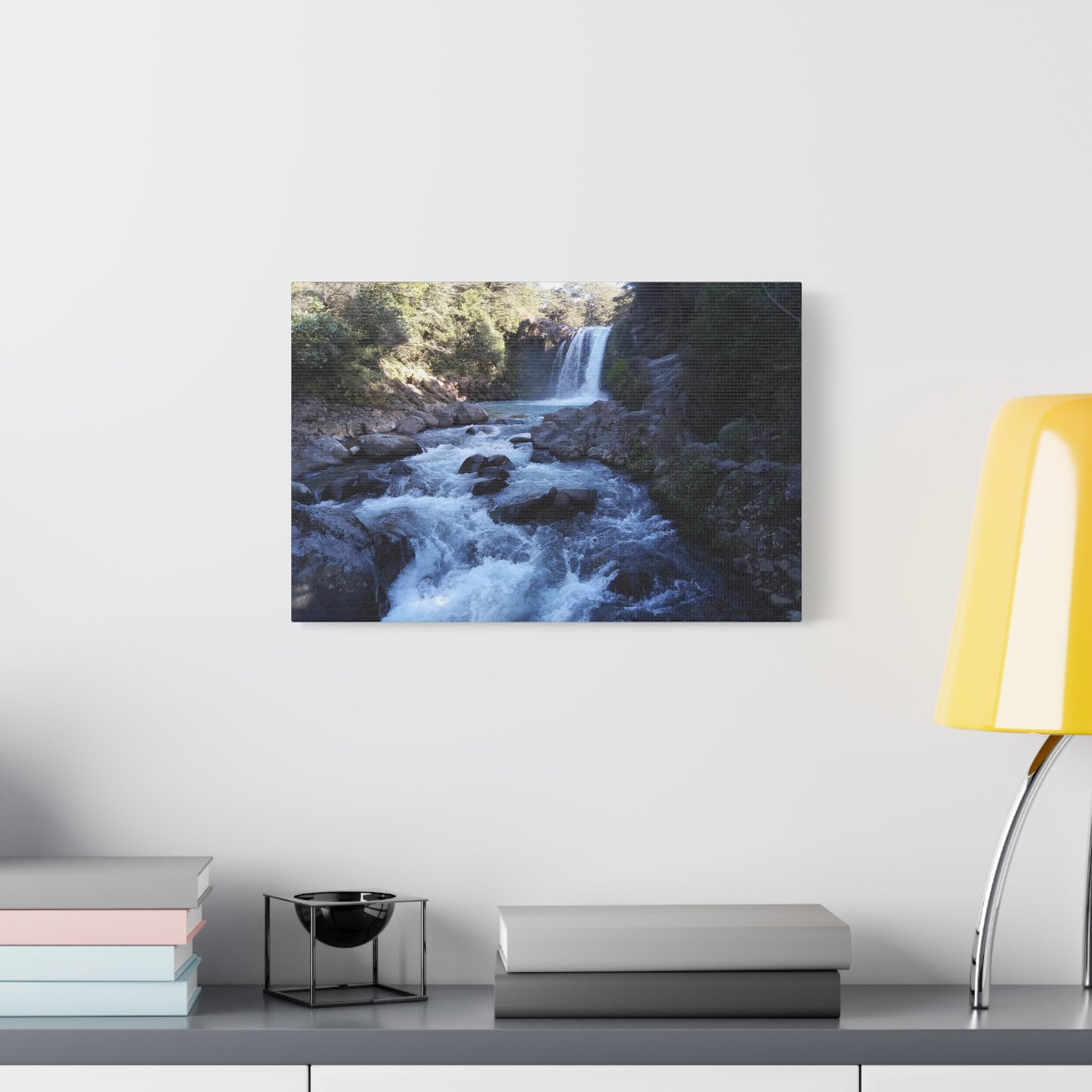 Tawhai Falls Gollums Pool Photo on Canvas.