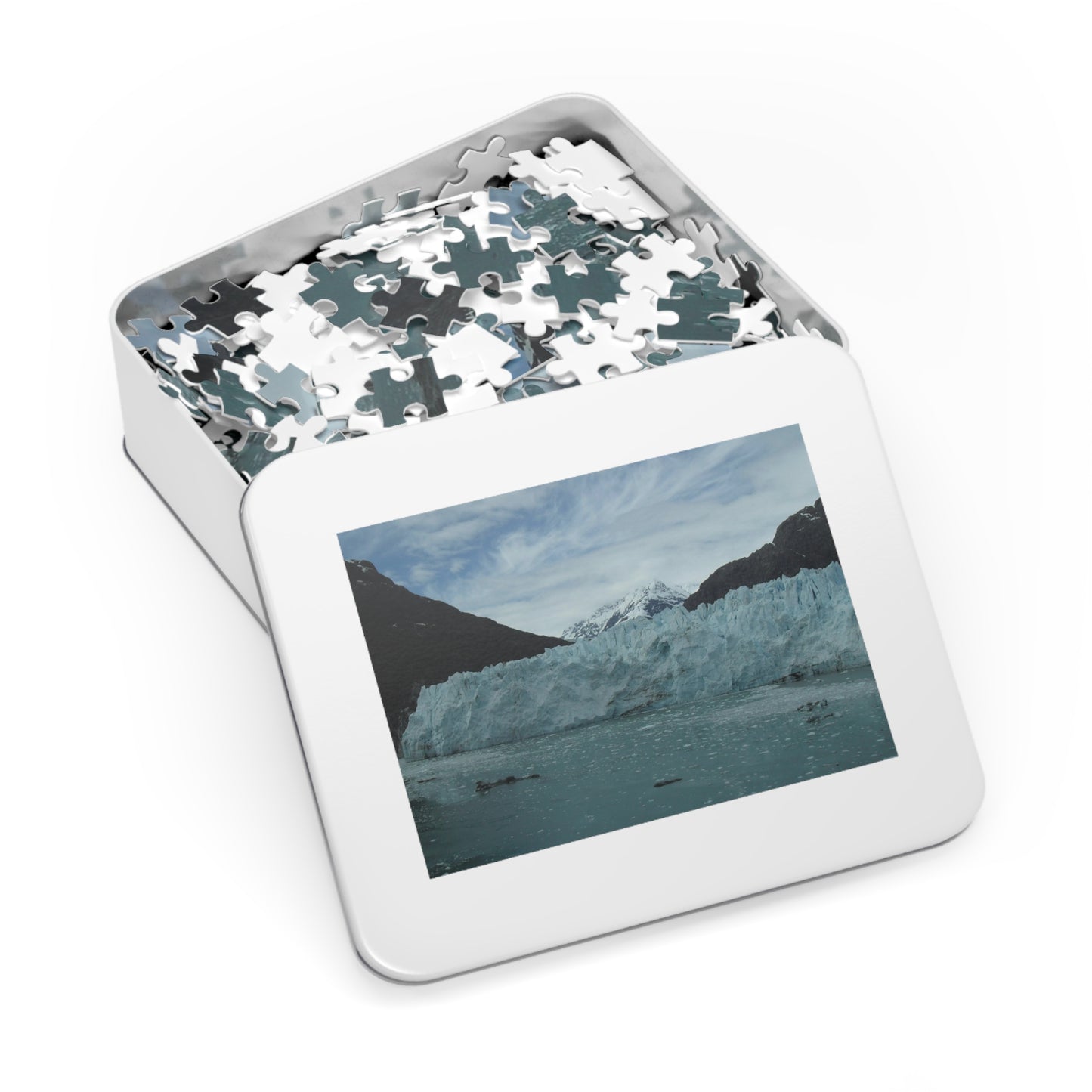 Glacier Photo on Jigsaw (110, 252, 500,1000-Piece)