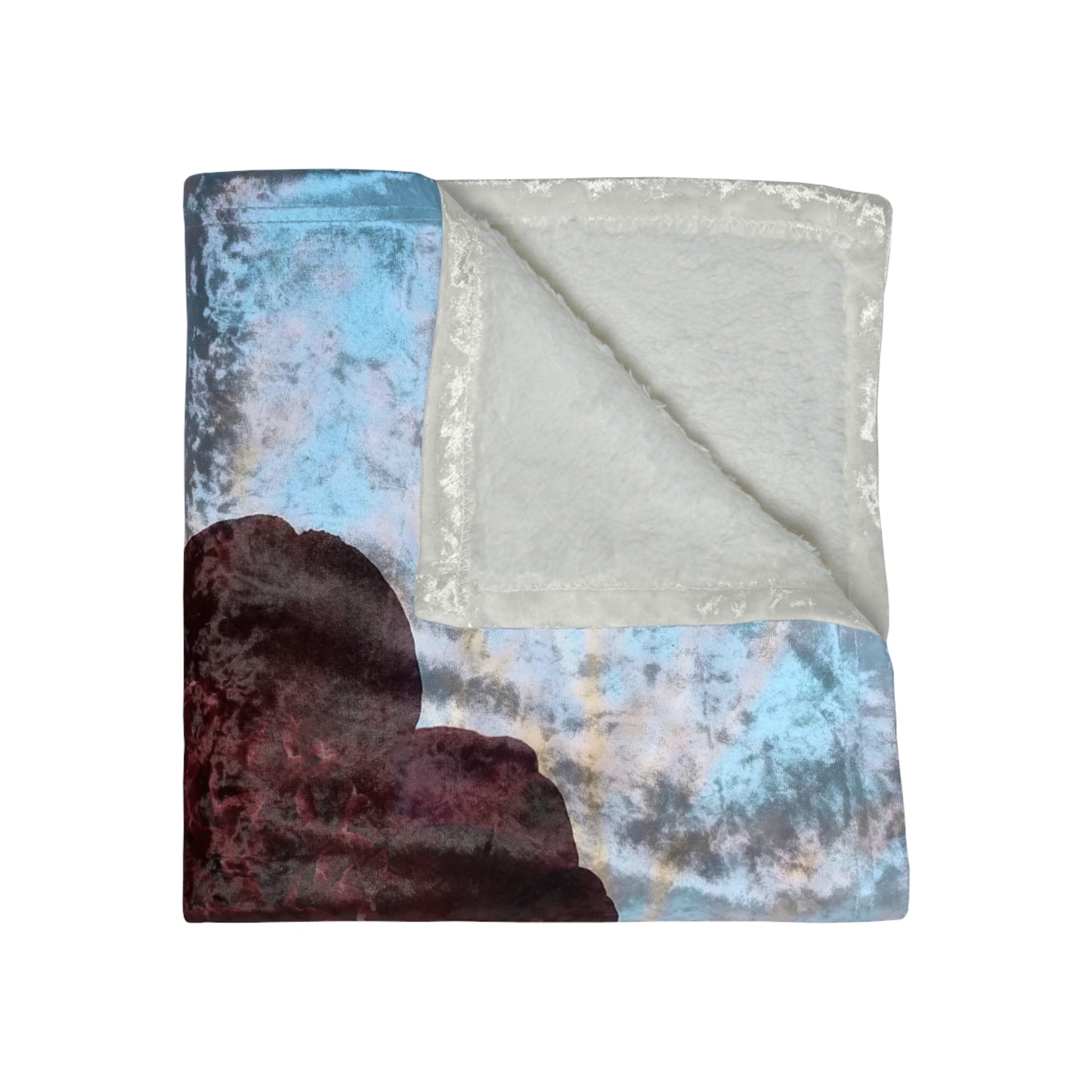 Crushed Velvet Blanket: Rhododendron Print