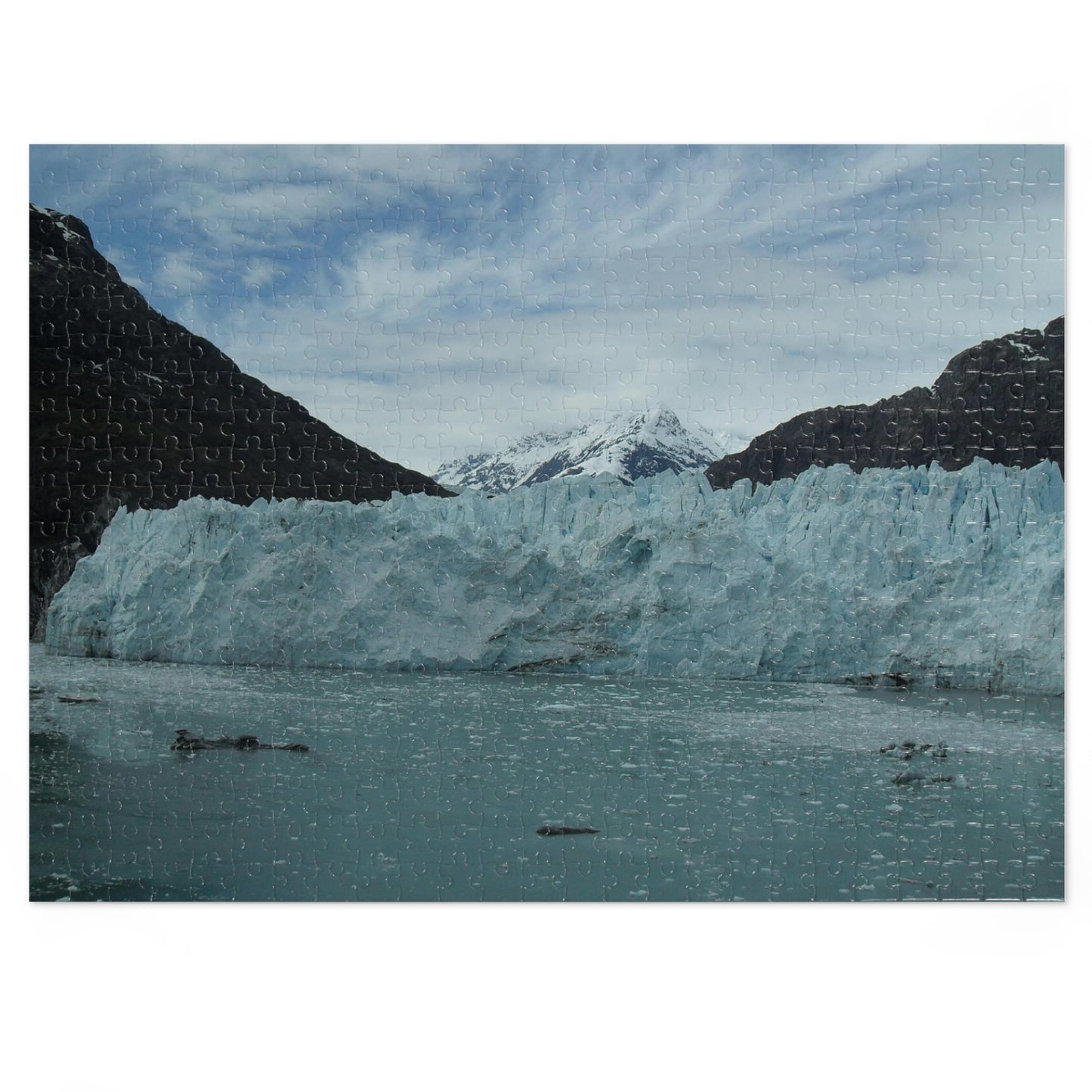 Glacier Photo on Jigsaw (110, 252, 500,1000-Piece)