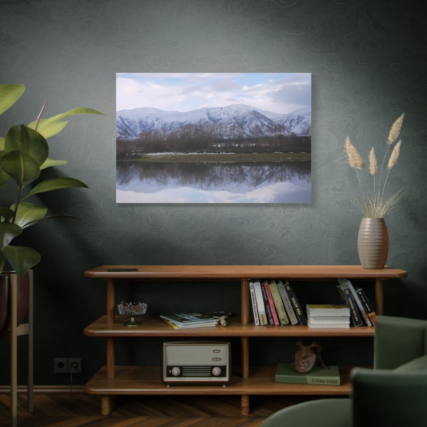 Lake Opuha Spring Thaw Photo on Canvas.