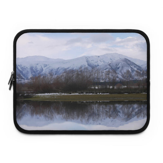 Laptop Sleeve: Lake Opuha Spring Thaw