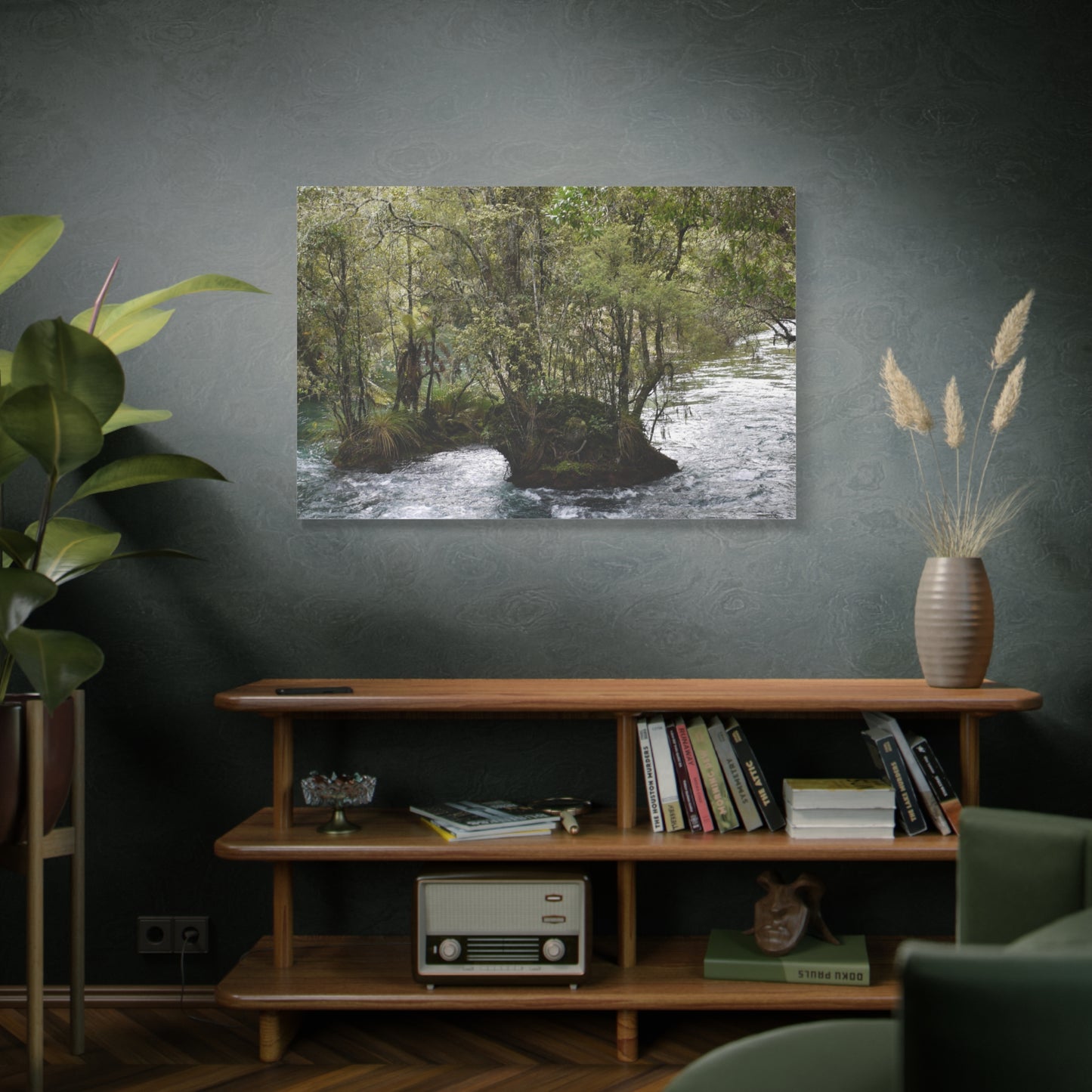 Tarawera River Photo on Canvas.