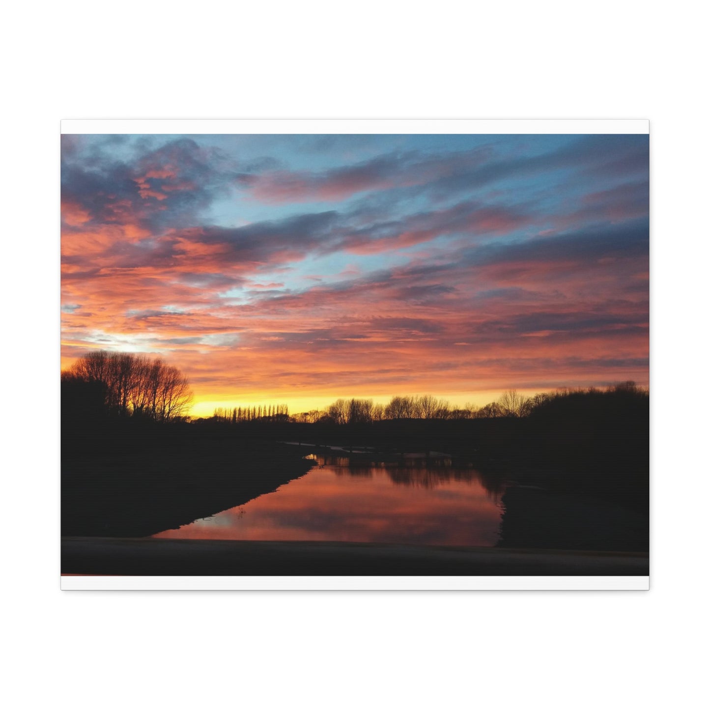 Temuka Sunrise Canvas Print. Original Photo on Canvas.