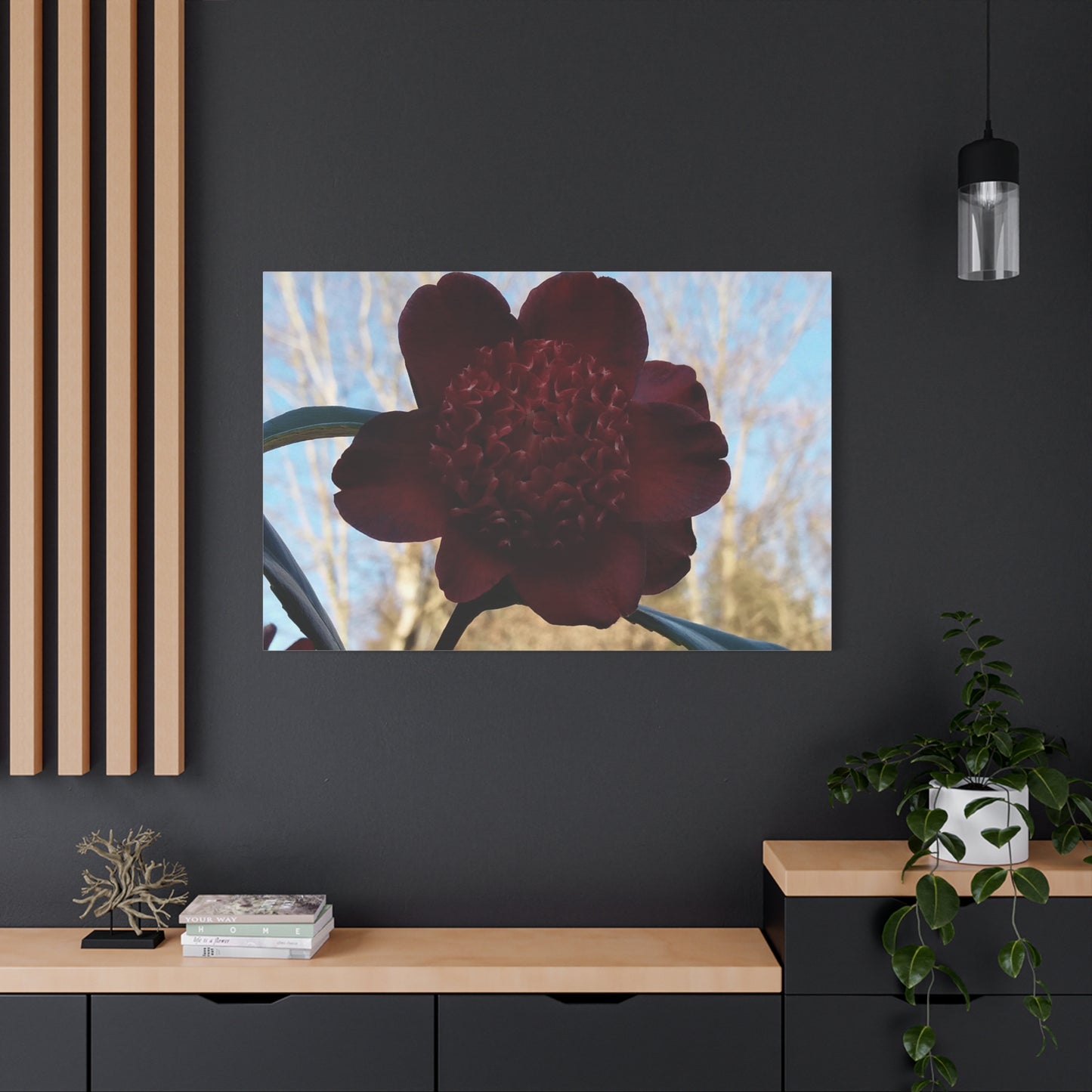 Rhododendron Photo on Canvas, Landscape Style.