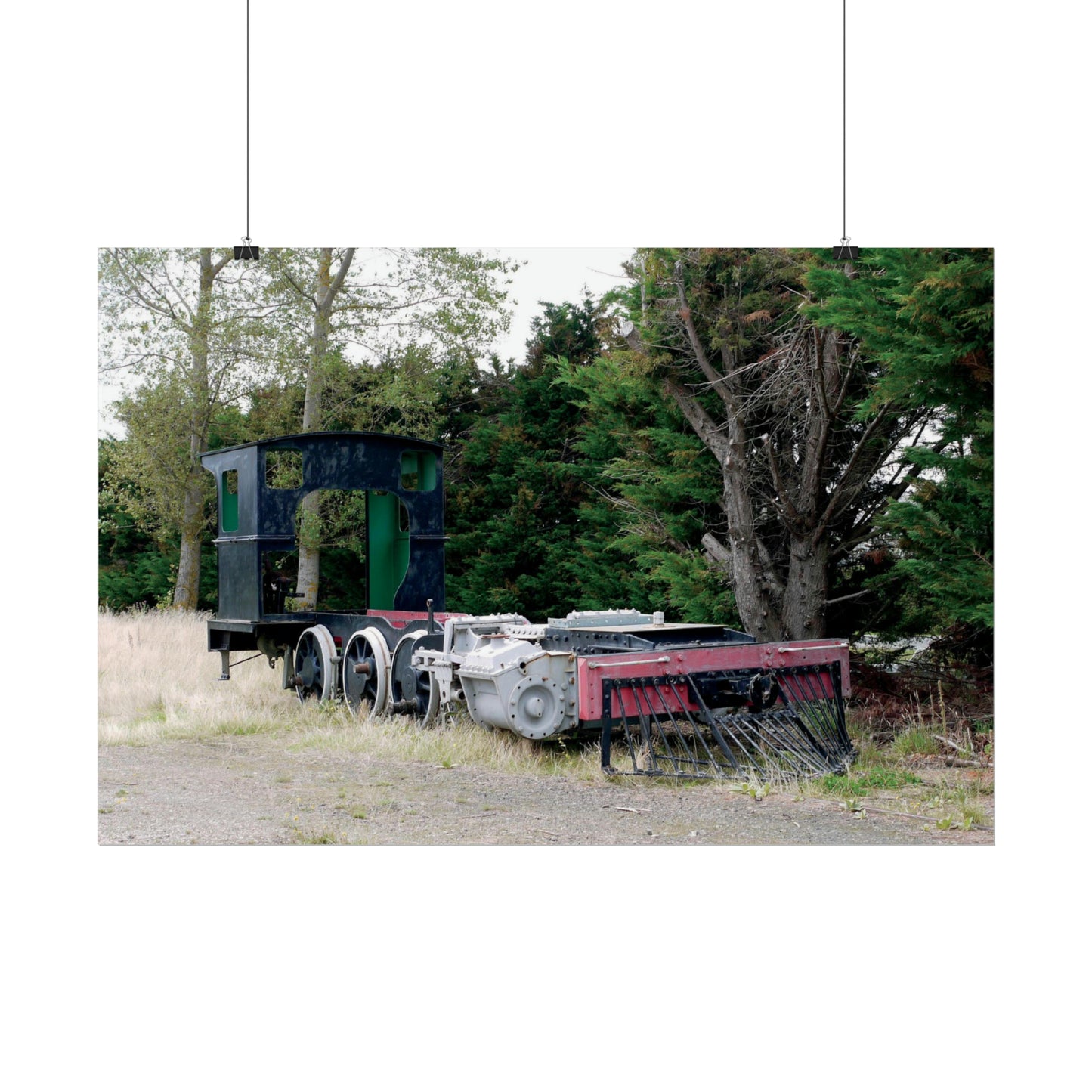 At Rest: Derelict Locomotive Photo on Poster