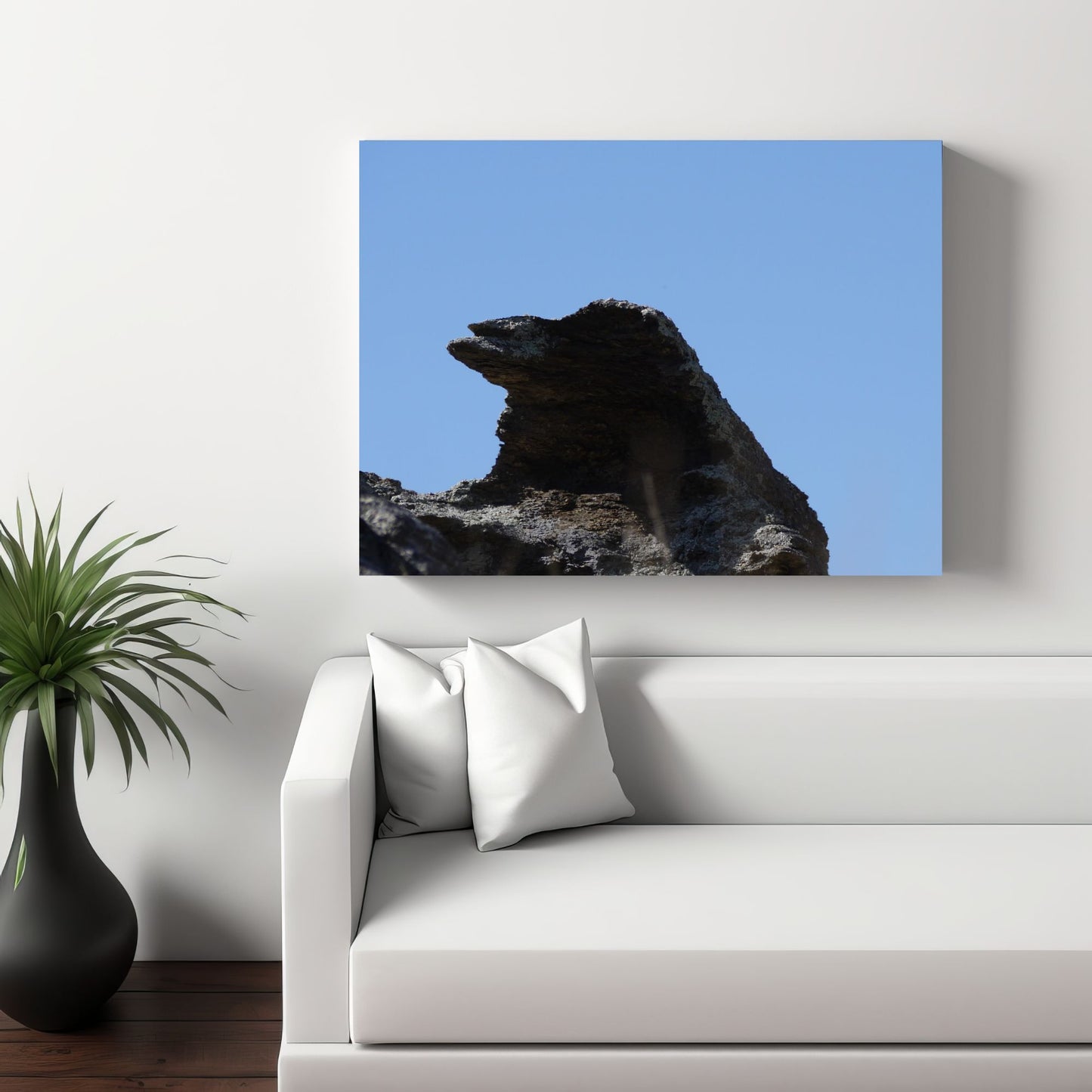 Magpie Rock Photo as Landscape Canvas Print