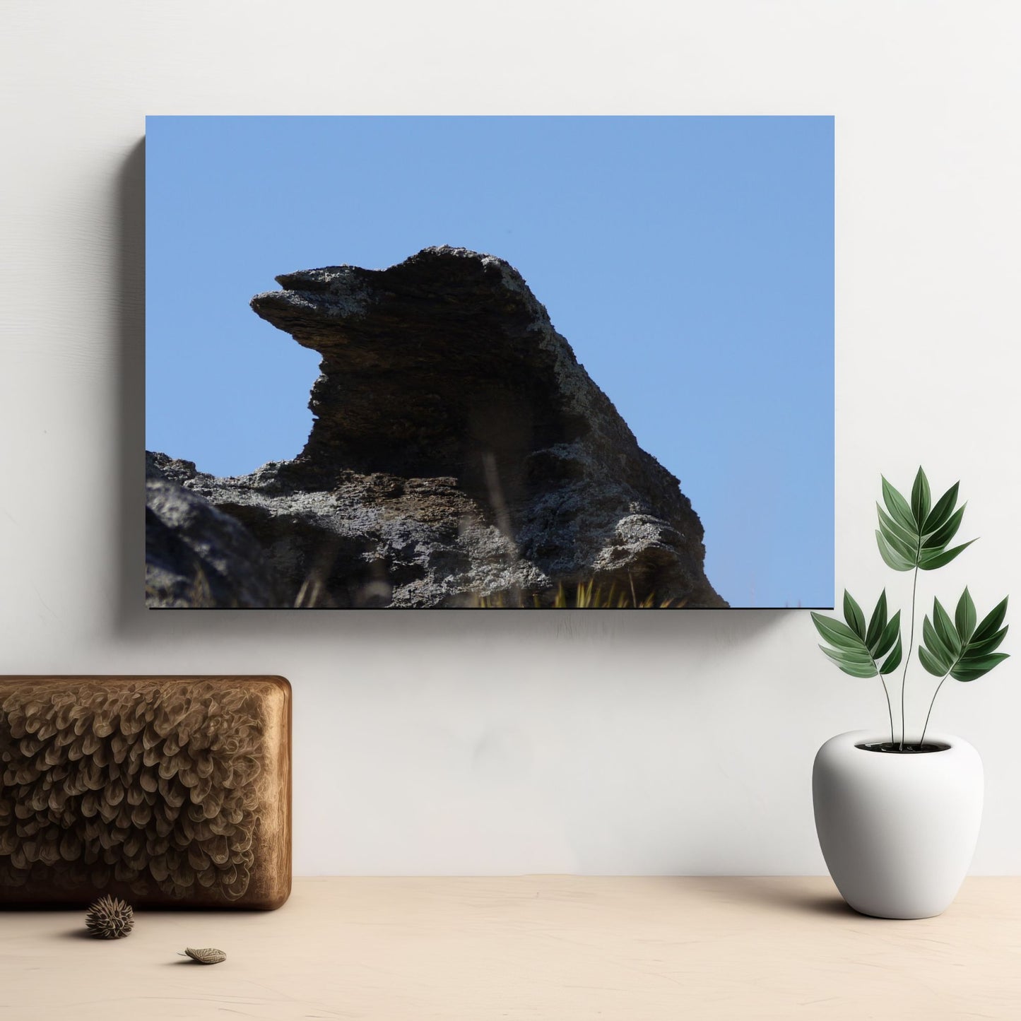 Magpie Rock Photo as Landscape Canvas Print