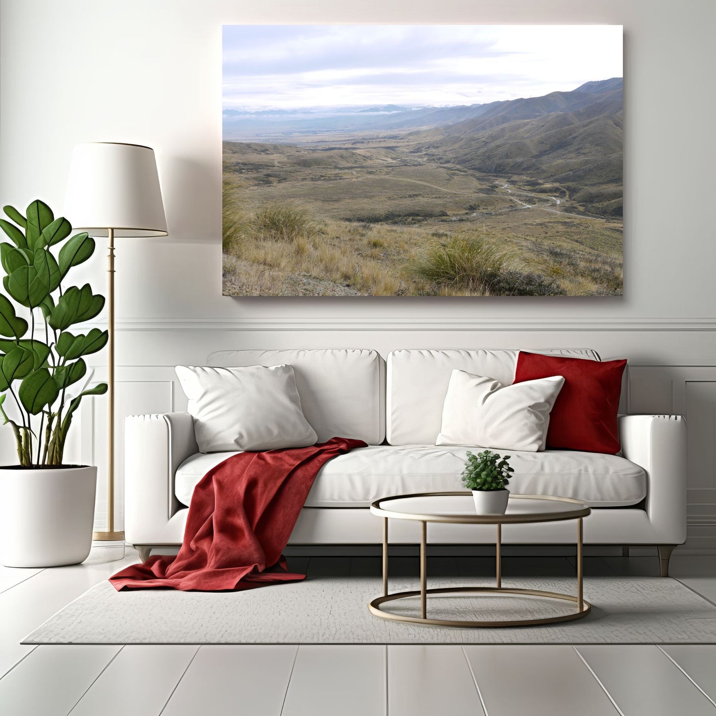 View from Mount Pizgah Photo on Canvas,