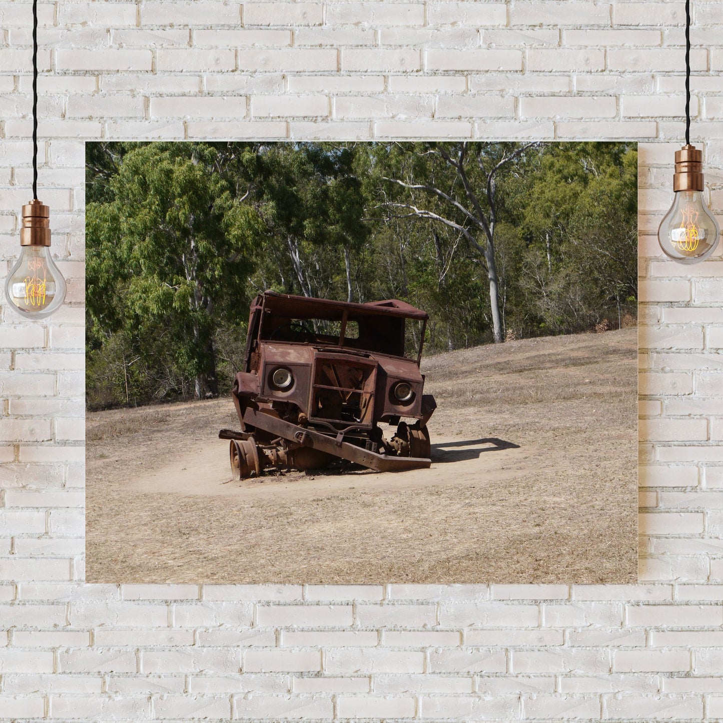 Derelict Truck: Photo on Canvas