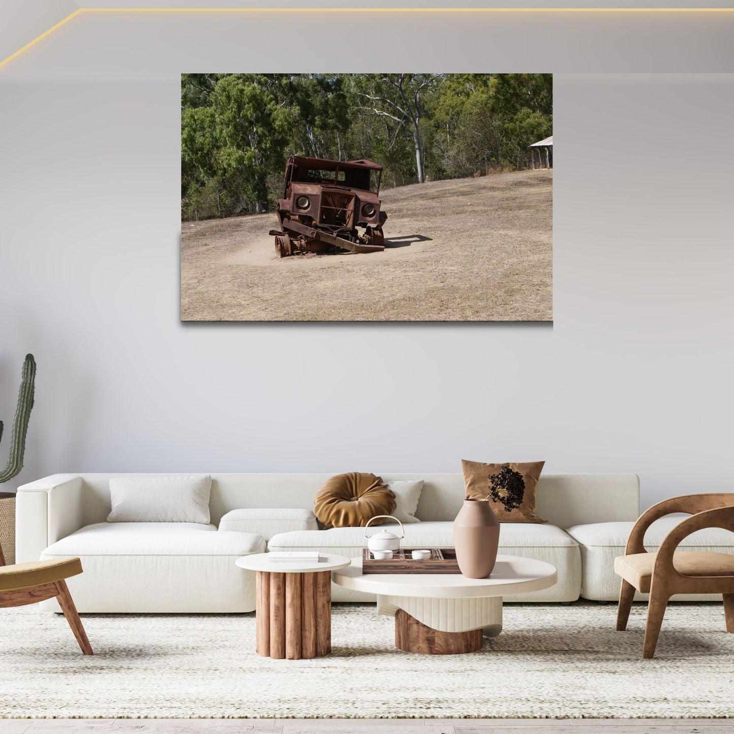 Derelict Truck: Photo on Canvas