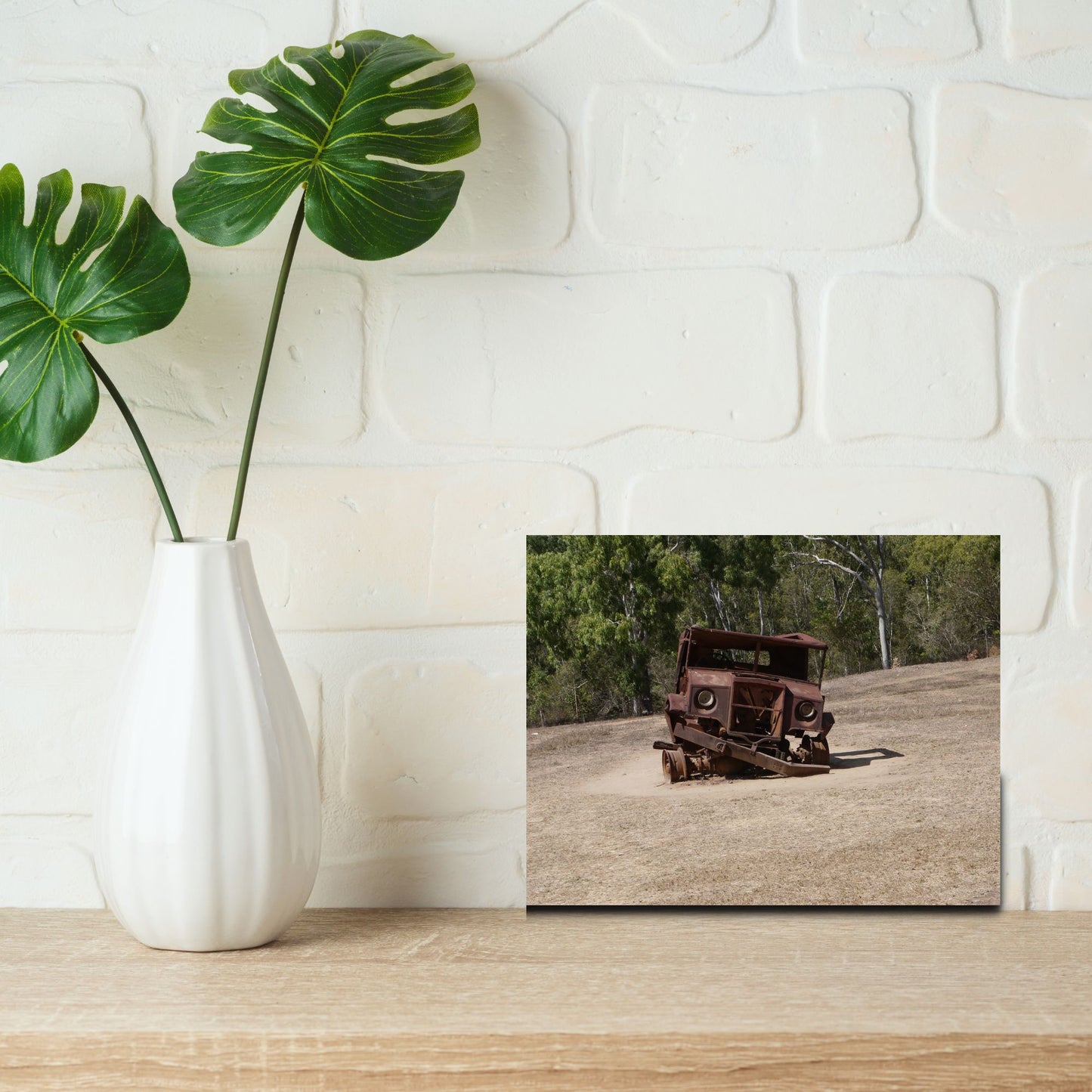 Derelict Truck: Photo on Canvas