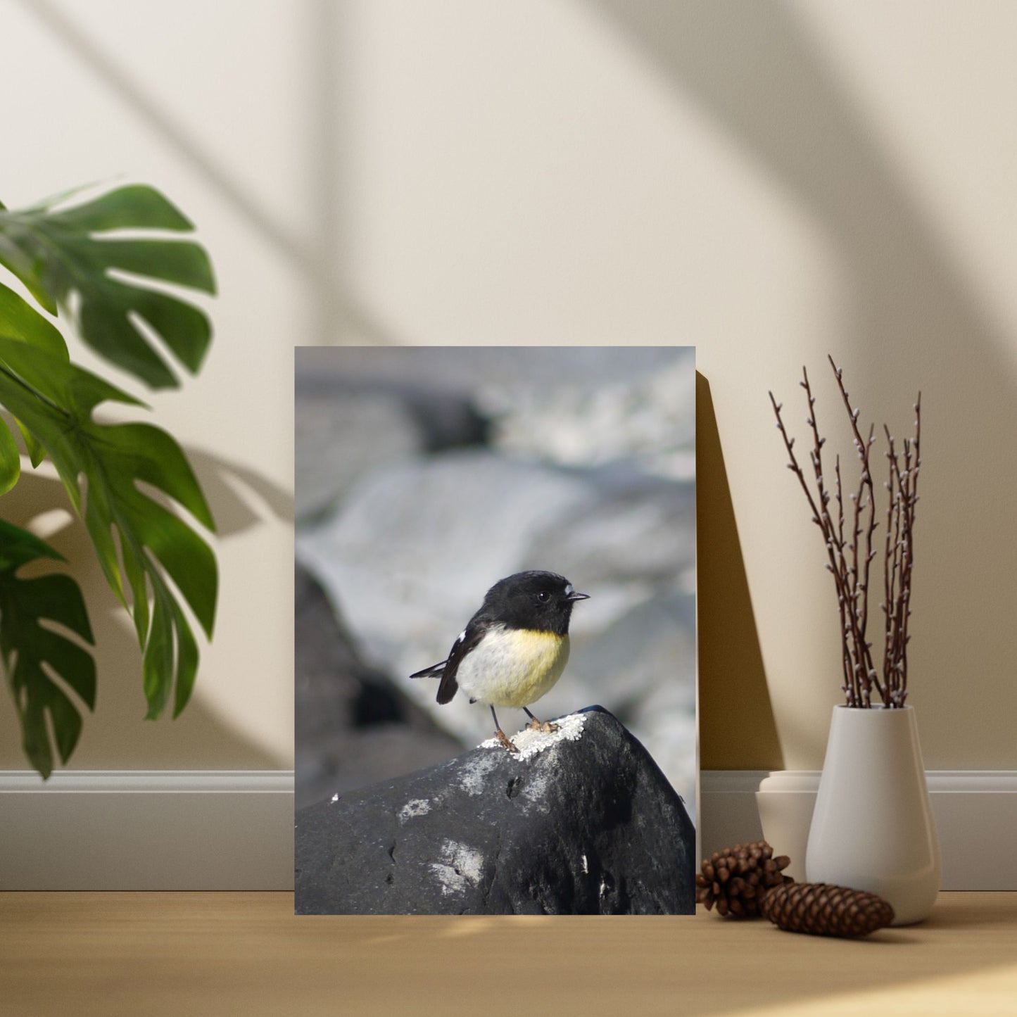 Portrait of Tomtit; Photo on Canvas